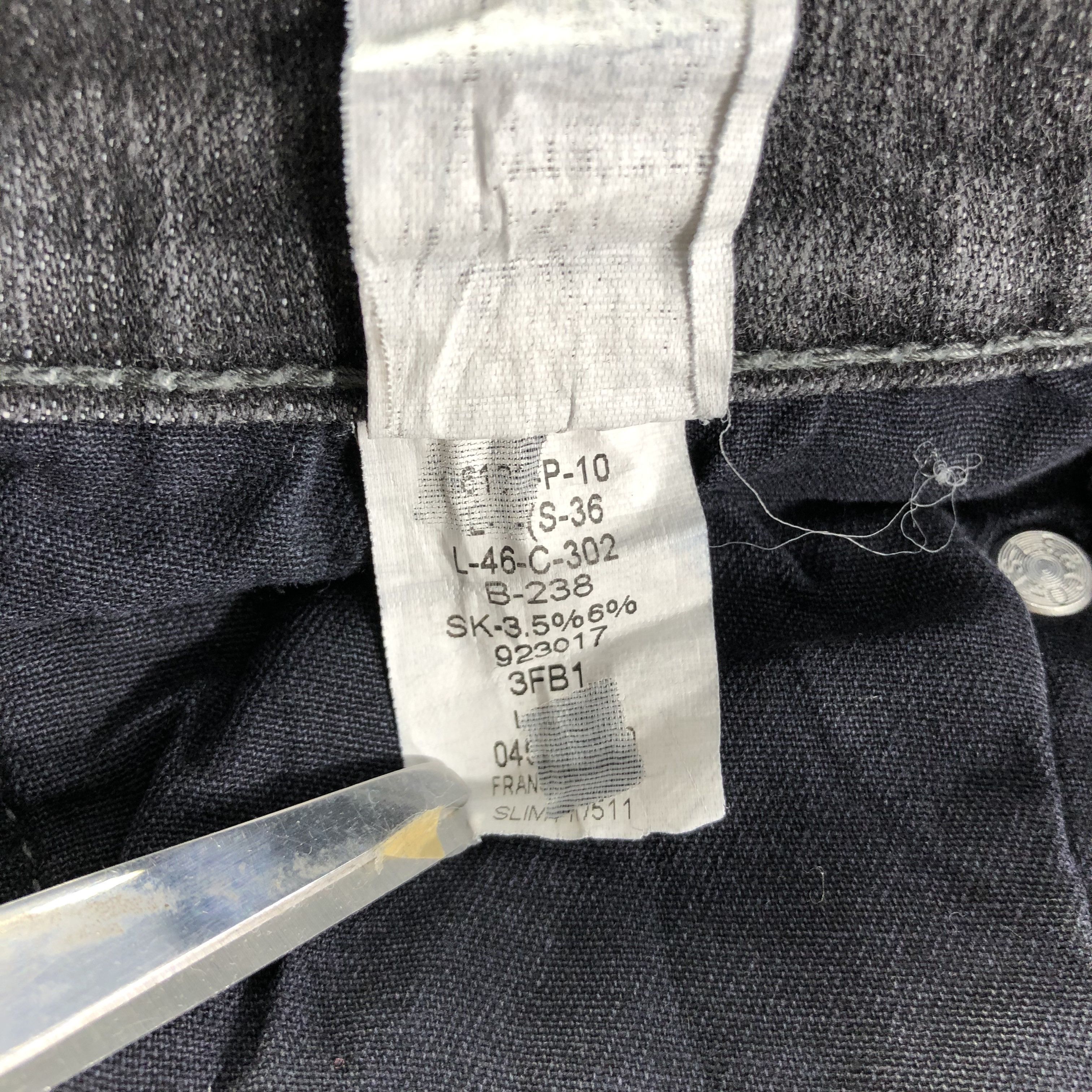 Levi's Vintage Levis 511 Earth Tone Jeans-J3247 Size US 34 / EU 50 - 11 Thumbnail