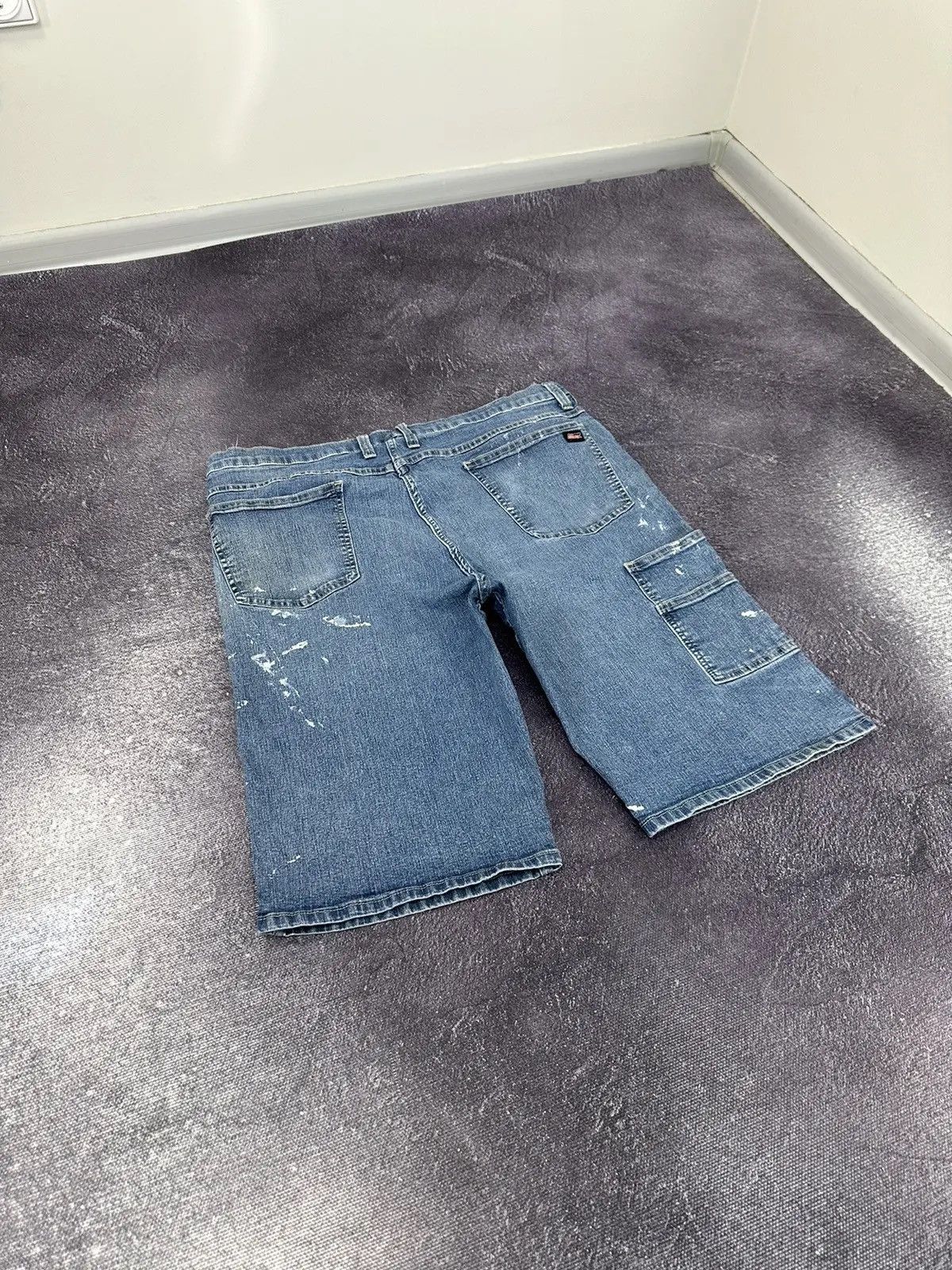 Dickies × Vintage Vintage Dickies USA Light Blue Hype Denim Shorts Jorts Size US 38 / EU 54 - 5 Thumbnail