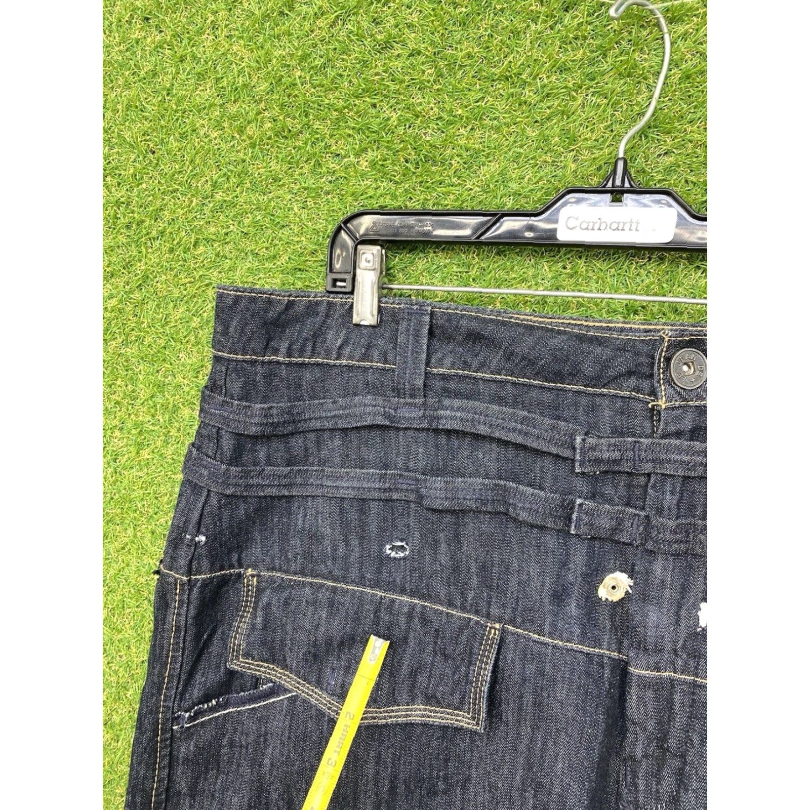 Denime VINTAGE Ak:cess Denim Jeans Mens 40 Baggy Straight 90s Streetwear Y2K Punk Hip Hop Goth Size US 40 / EU 56 - 3 Thumbnail