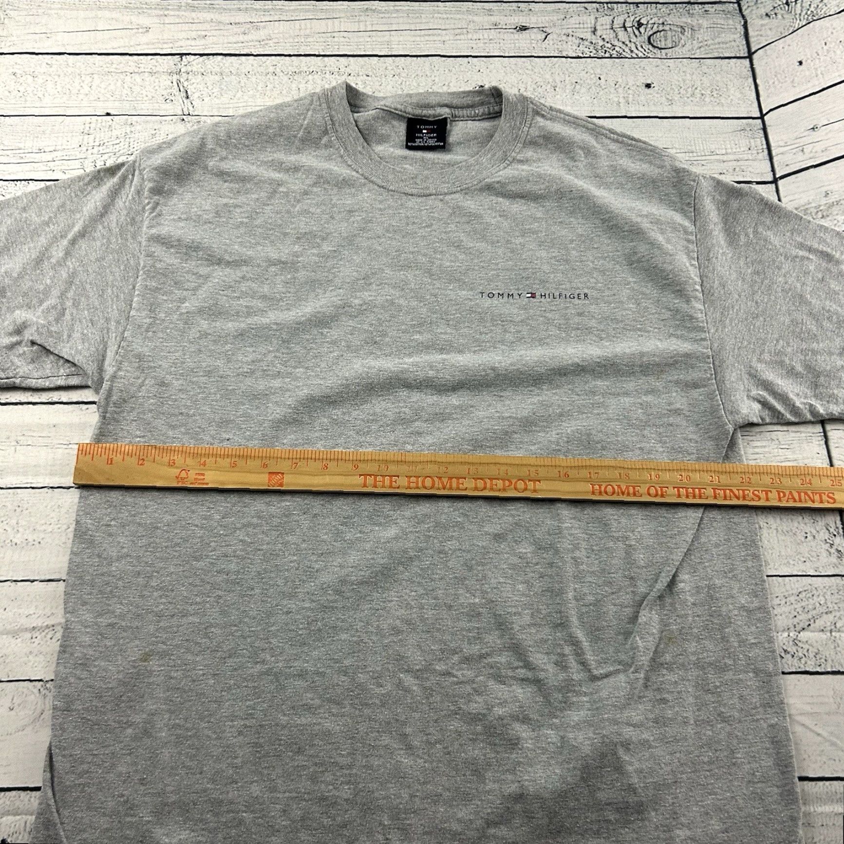 Tommy Hilfiger VINTAGE Tommy Hilfiger Short Sleeve T Shirt Men's XL Gray Size US XL / EU 56 / 4 - 6 Thumbnail