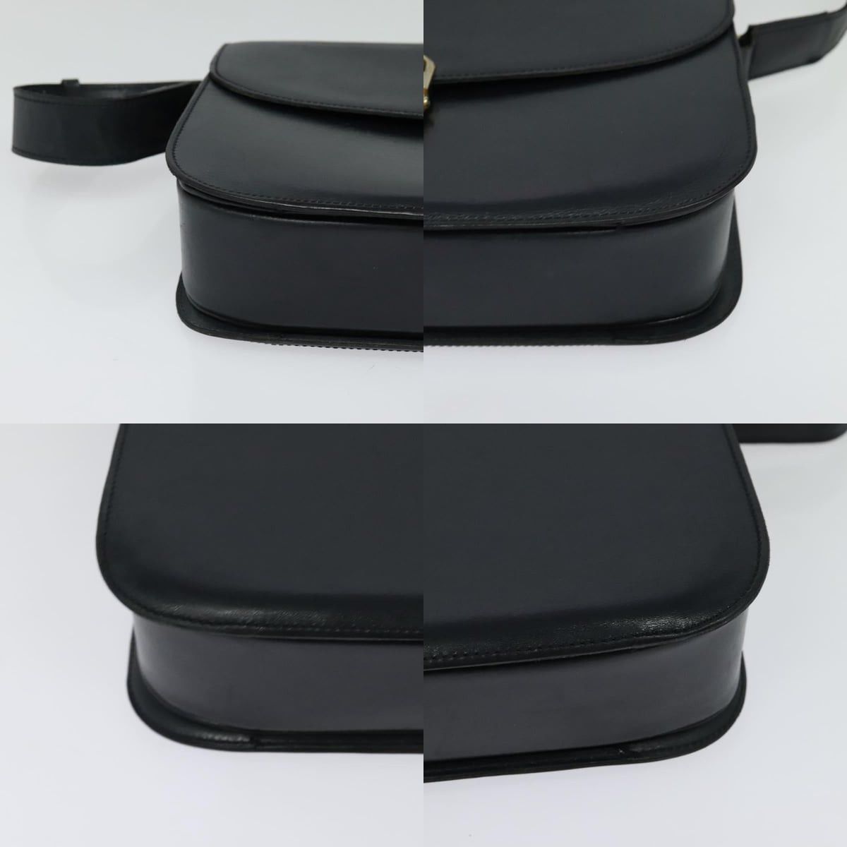 Celine CELINE Shoulder Bag Leather Navy Gold Size ONE SIZE - 10 Thumbnail