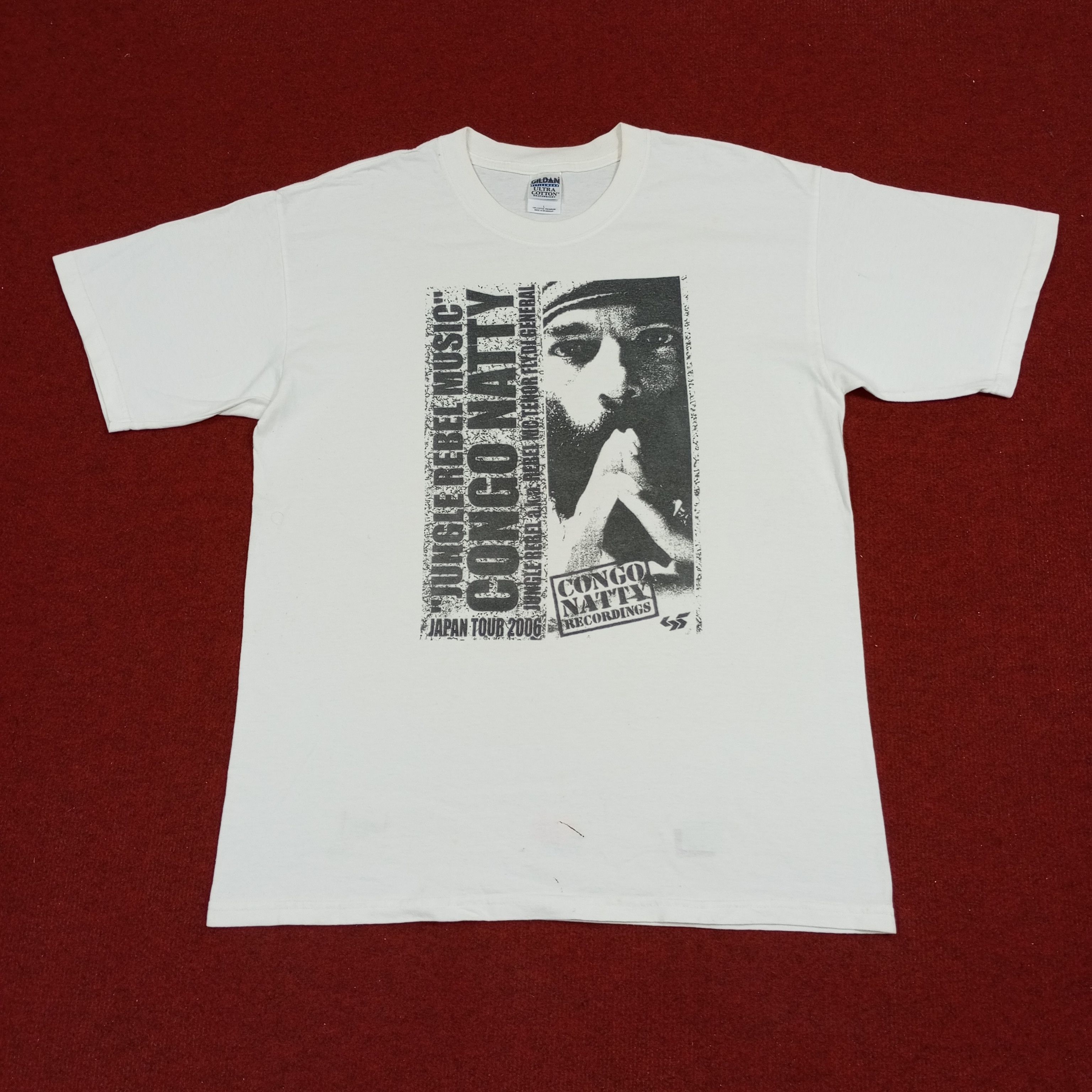 Band Tees × Vintage Congo Natty Recordings Music Japan Tour