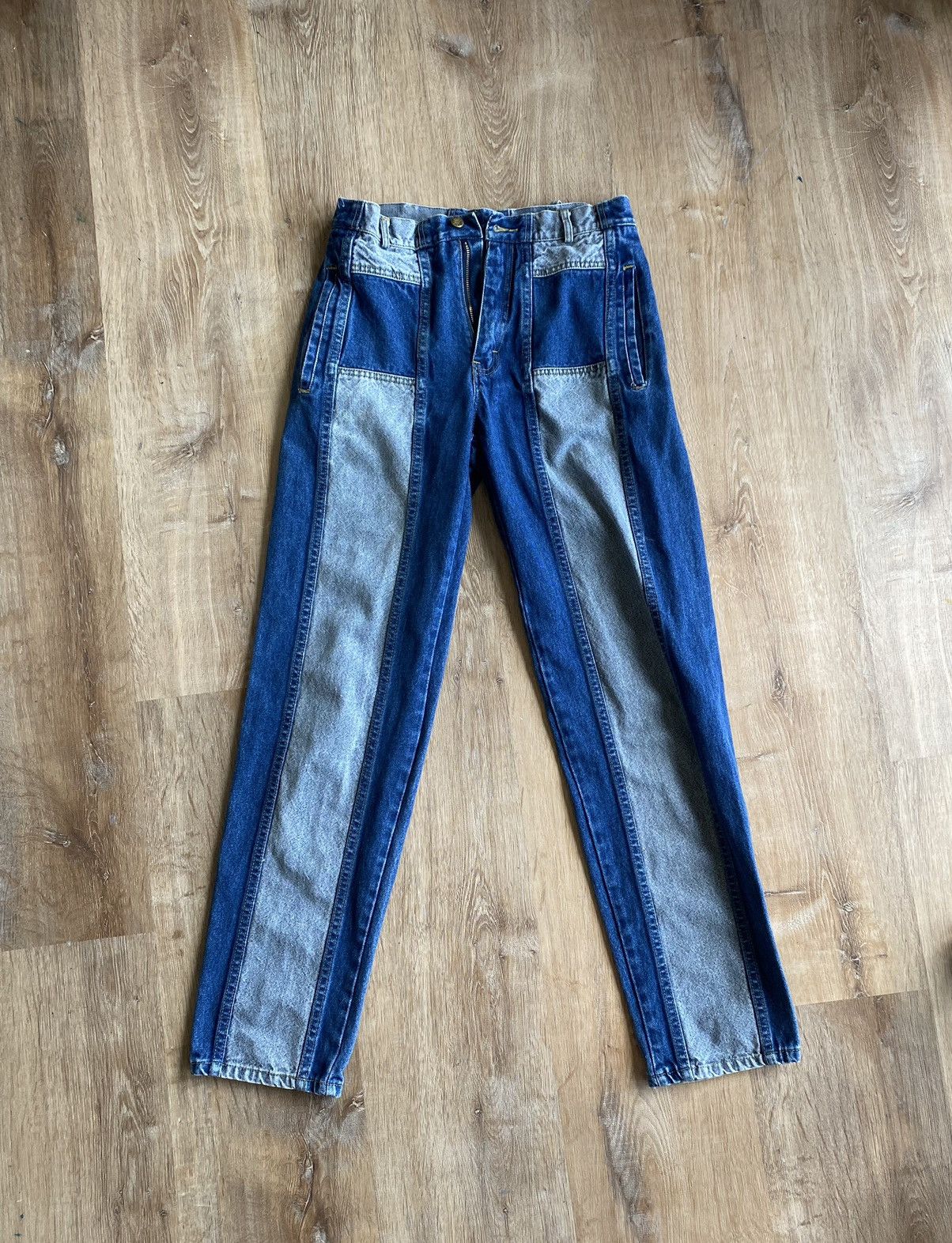 Vintage Blue zone vintage denim jeans Size US 31 - 1 Thumbnail