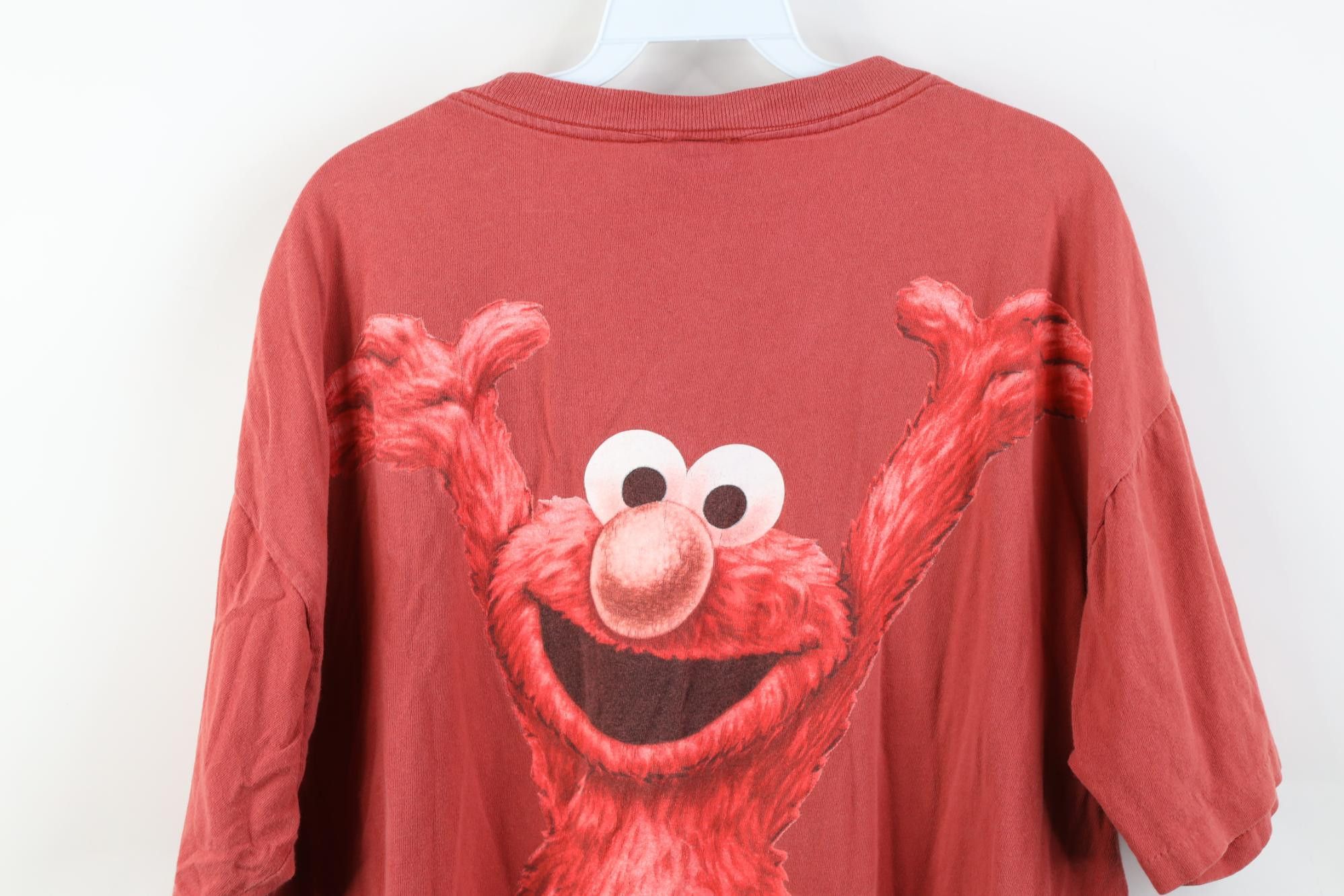 Vintage Vintage 90s The Muppets Elmo Monsterwear Print T-Shirt Size US XL / EU 56 / 4 - 14 Thumbnail
