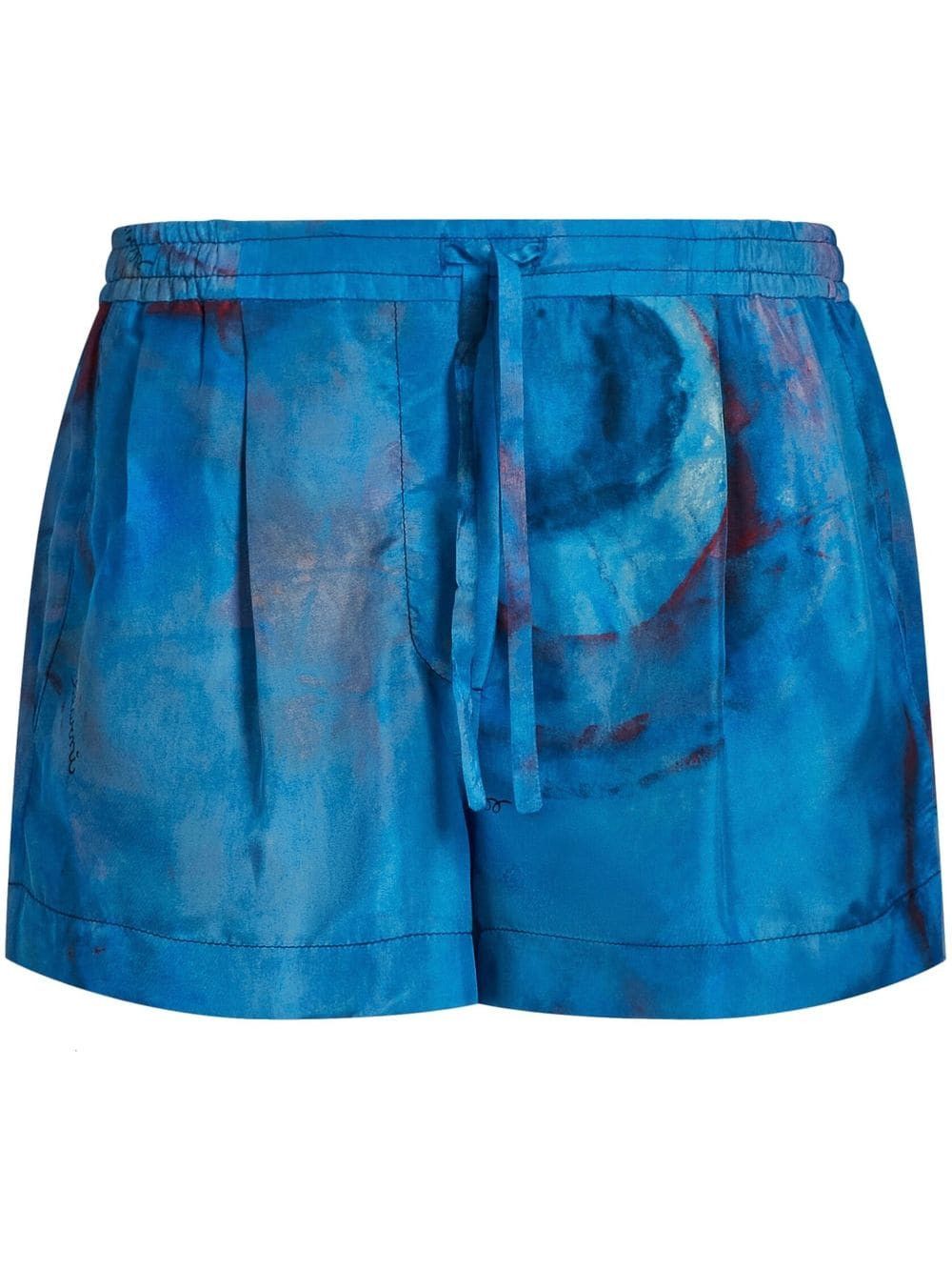 Marni o1srvl11e0624 Shorts Blue Size 26" / US 2 / IT 38 - 1 Thumbnail