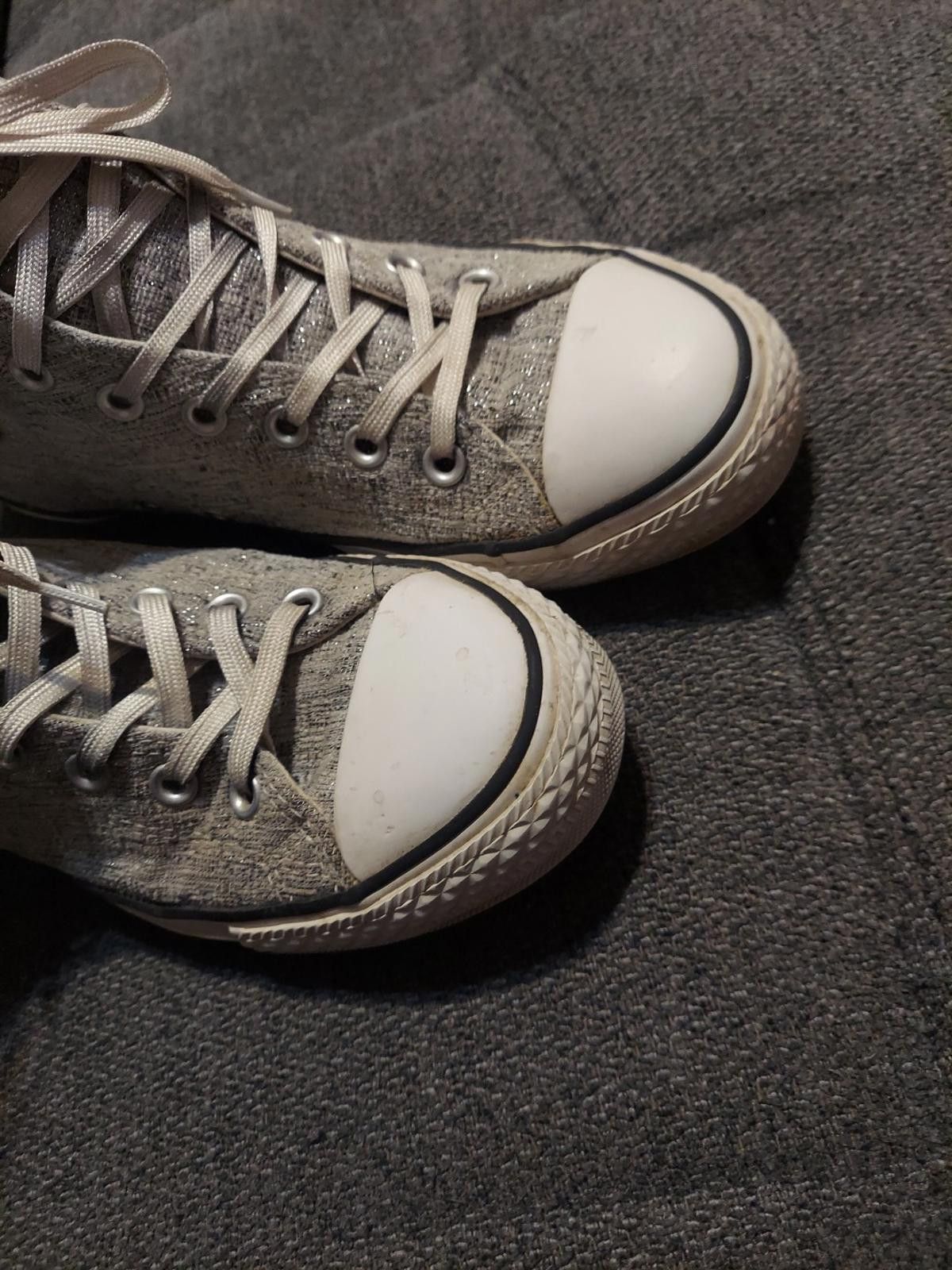 Converse Converse All Stars Hi Top Sneakers Womens Sz 9.5 Gray Size US 9.5 / IT 39.5 - 3 Thumbnail