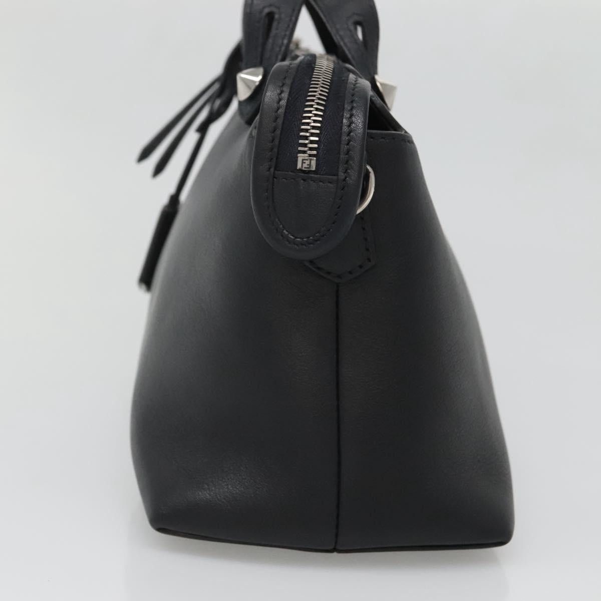 Fendi FENDI Hand Bag Leather Black Silver Size ONE SIZE - 5 Thumbnail