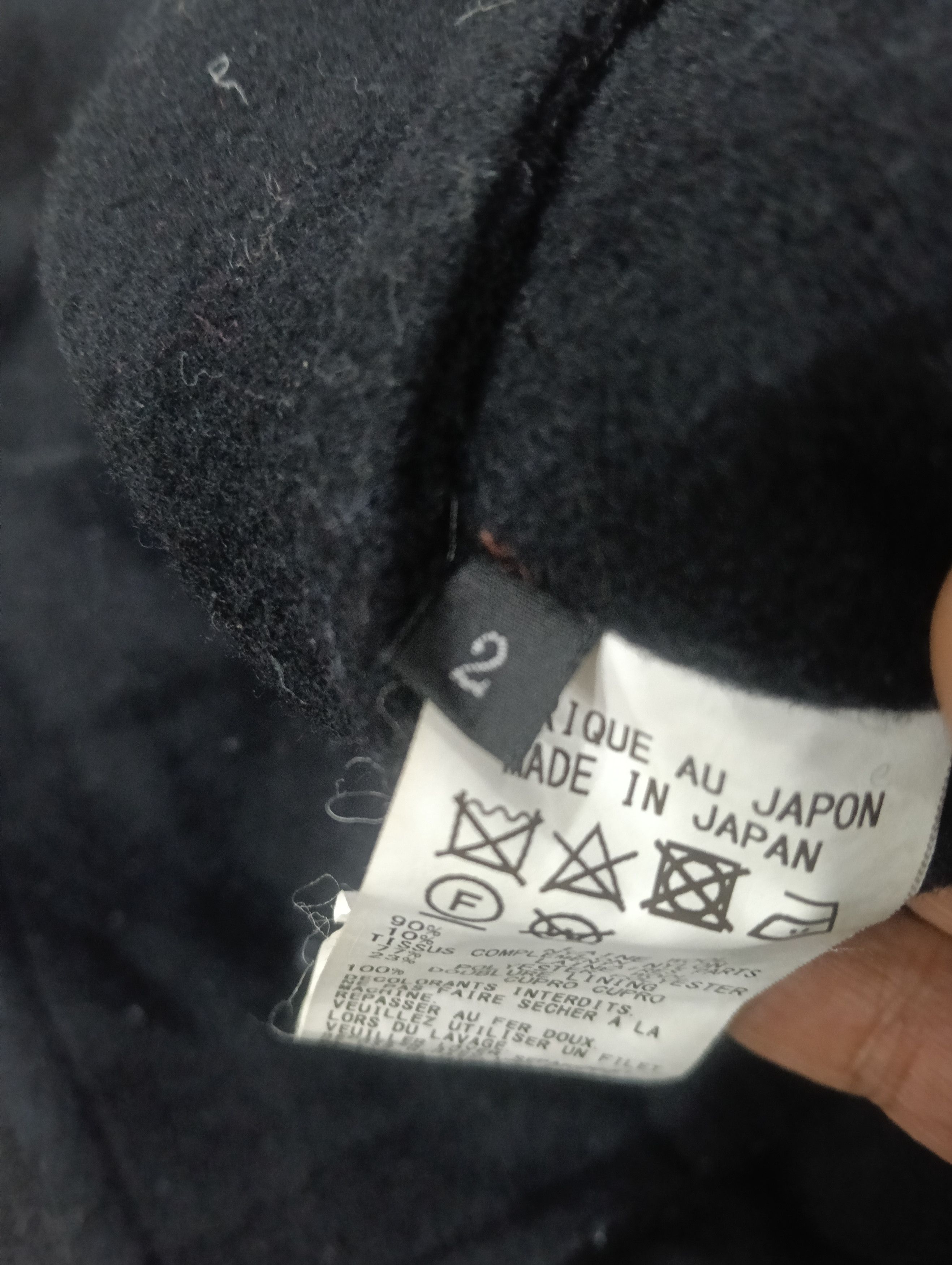 Yohji Yamamoto Y'S Cropped Wool Hooded Jacket Size US M / EU 48-50 / 2 - 8 Thumbnail