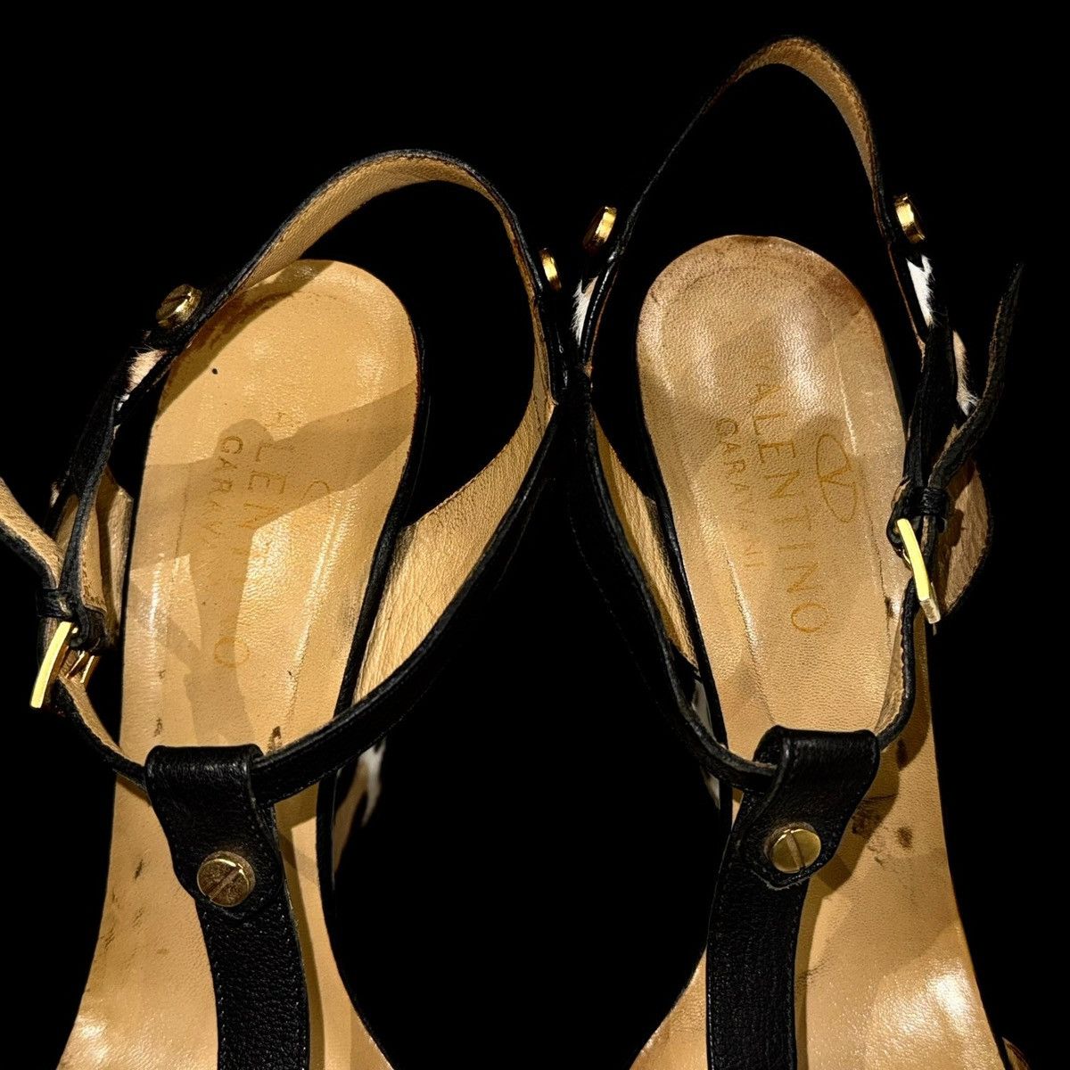 Giovanni Valentino Valentino Garavani Leopard Pony Hair Wedge Sandals Size US 11.5 / IT 41.5 - 2 Thumbnail