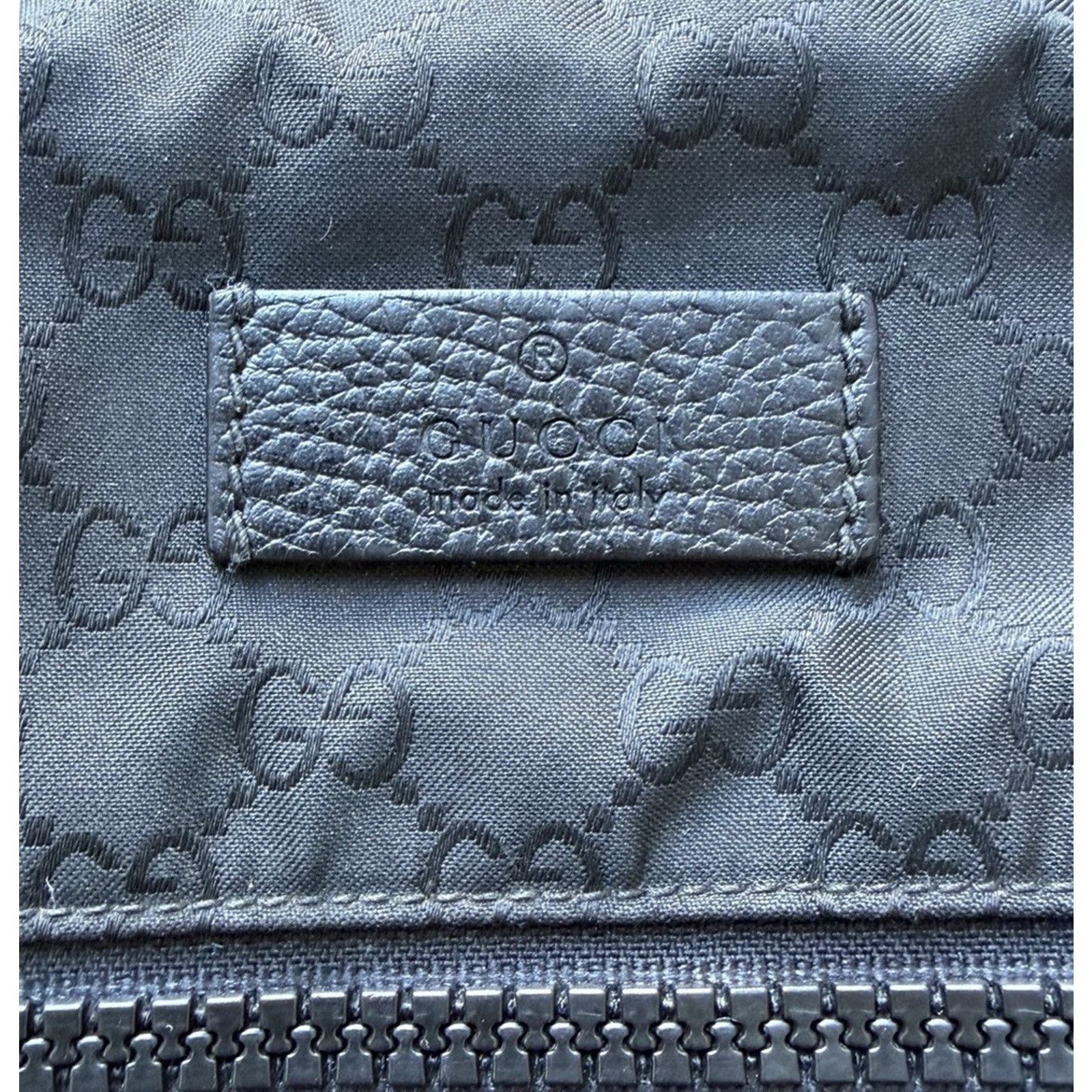 Gucci Gucci Nylon GG Monogram Medium Black Messenger Bag Size ONE SIZE - 3 Thumbnail