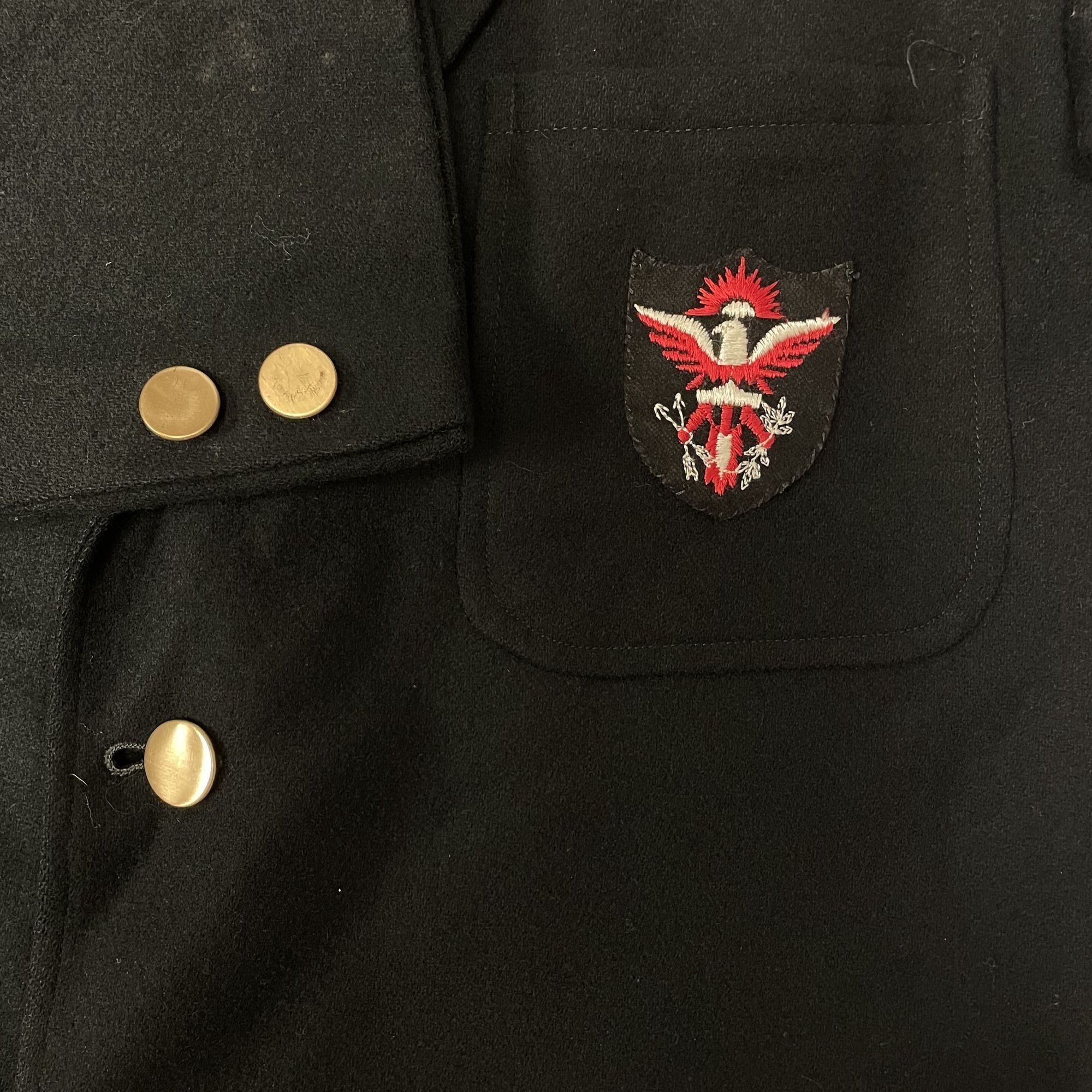 Other Vtg Sport Coat WOOL Jacket MILITARY USN US Army Patch Blazer Size 38R - 9 Thumbnail