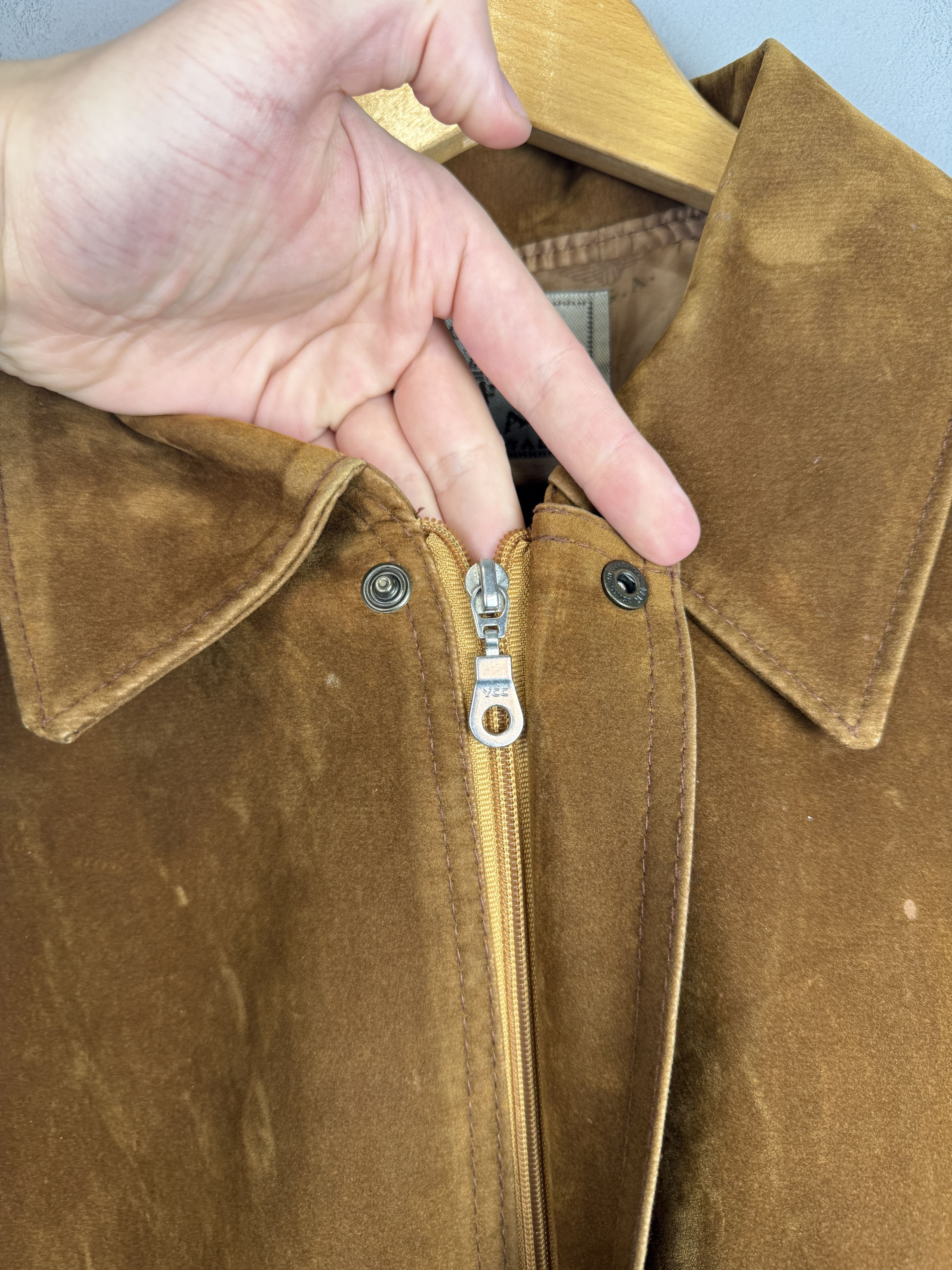 Vintage Vintage R.G.A Faux Leather Bomber Brown Italy Jacket Size US XL / EU 56 / 4 - 6 Thumbnail