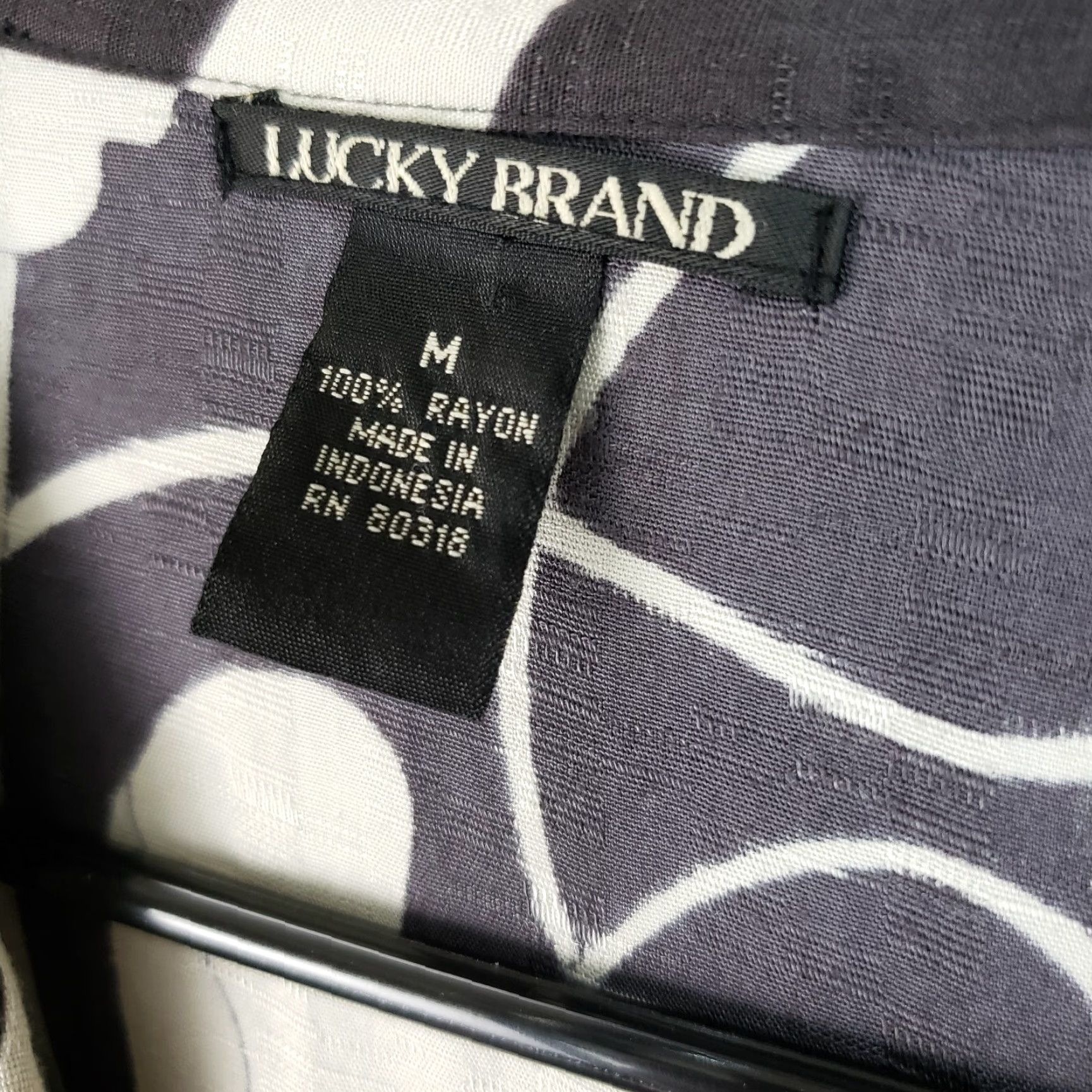 Lucky Brand Lucky Brand Womens Dress M Gray Cream Floral Pleated 3/4 Sleeve Knee Length Casual Shift Size M / US 6-8 / IT 42-44 - 5 Thumbnail