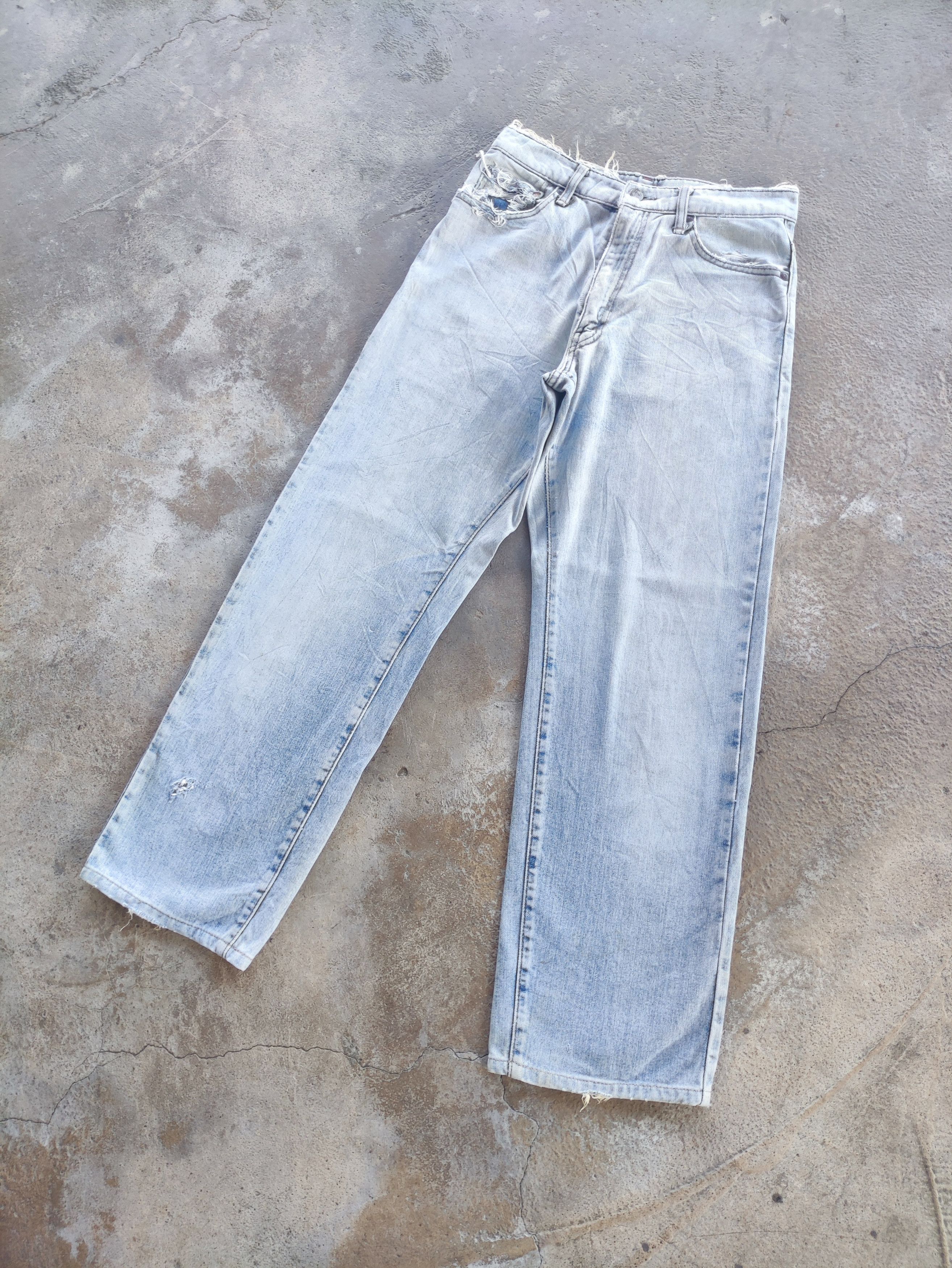 Big John Vintage Big John Brand Faded Distressed Denim Pants Size US 30 / EU 46 - 2 Thumbnail