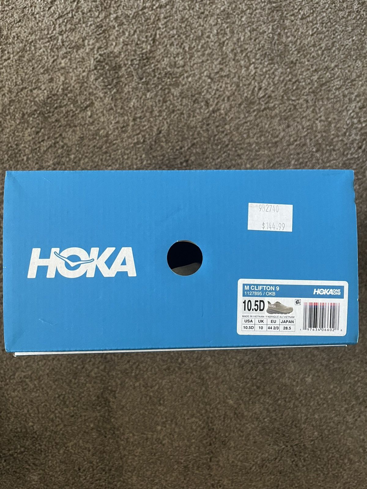 Hoka Hoka Clifton 9 US Mens Size 10.5 Size US 10.5 / EU 43-44 - 8 Thumbnail