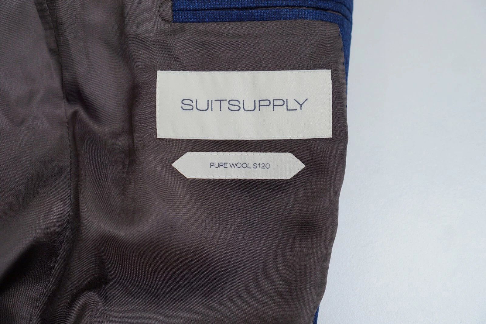 Suitsupply Men Suitsupply Blazer Lazio Blue Super 120's Size 94 US38L Size 38L - 5 Thumbnail