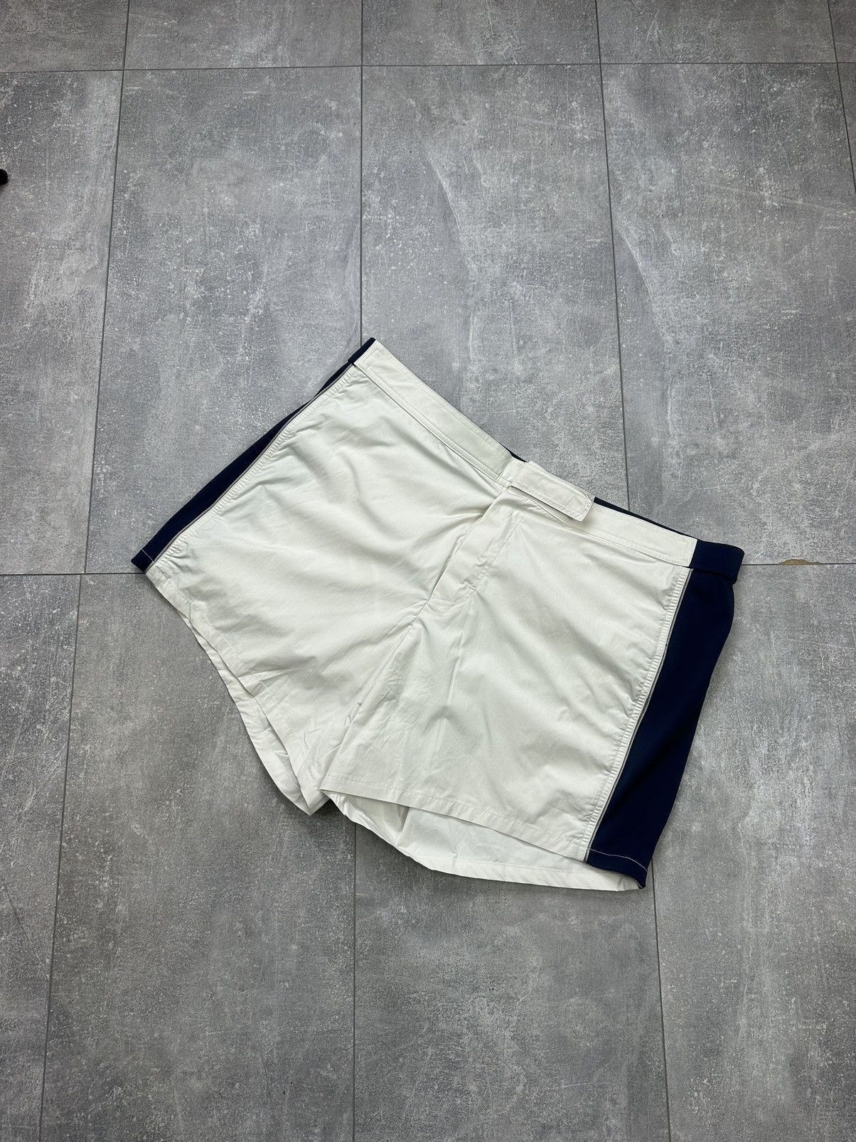 Vintage Vintage Luxury La Perla White/Blue Shorts xxxl Size US 40 / EU 56 - 2 Thumbnail