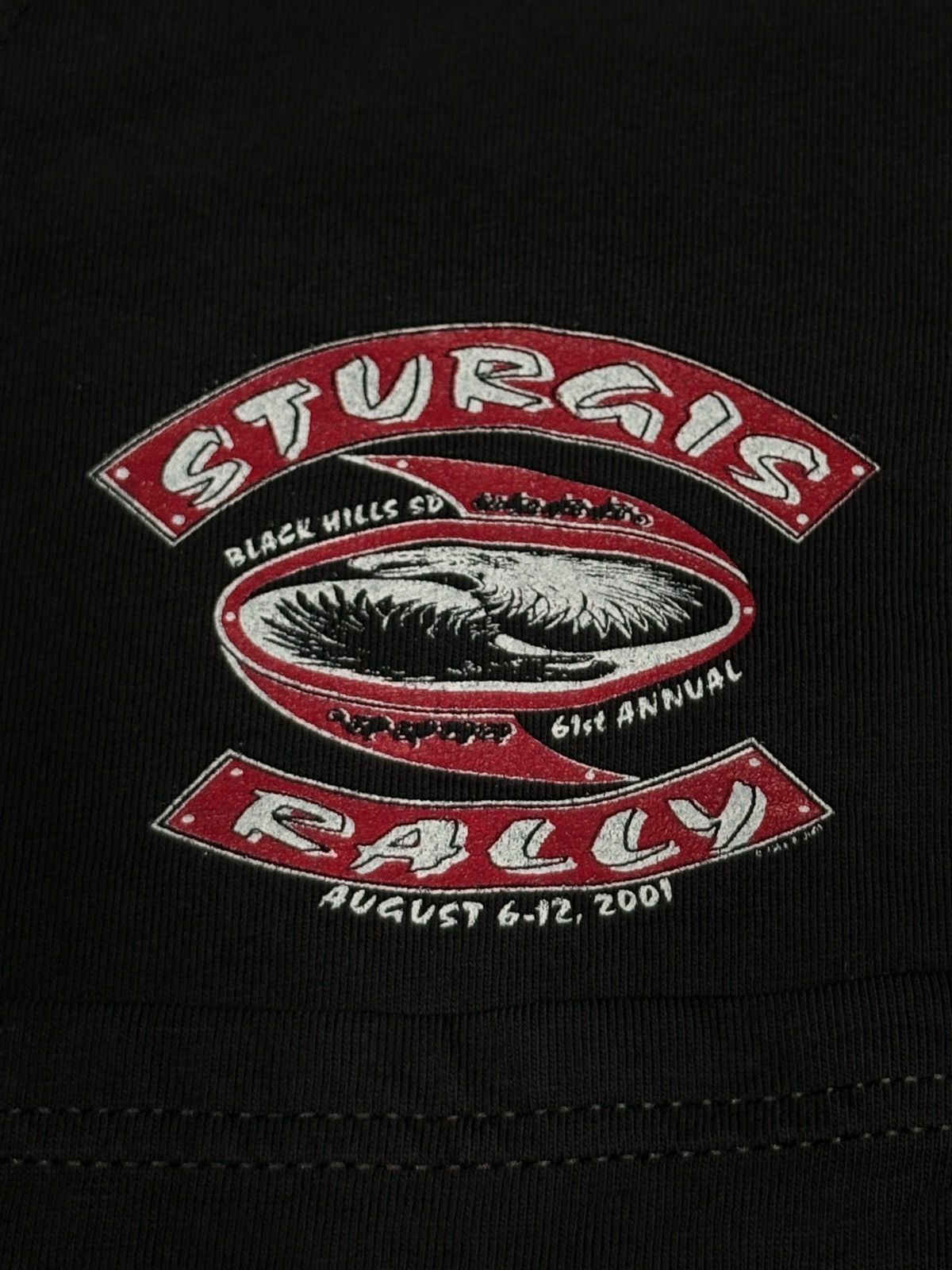 Harley Davidson Vintage 2001 STURGIS Motorcycle Rally T-Shirt Size M 0769 Size US M / EU 48-50 / 2 - 4 Thumbnail