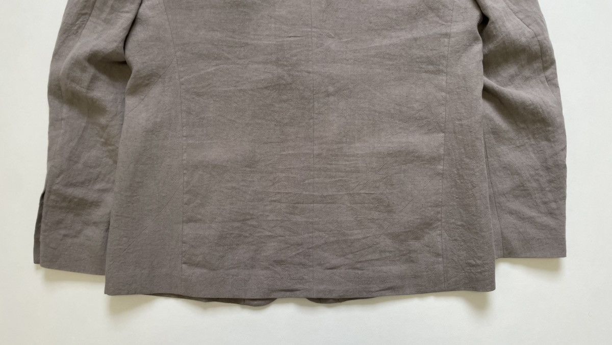 Balenciaga Light Grey Linen Oversized Blazer Size 38R - 15 Thumbnail