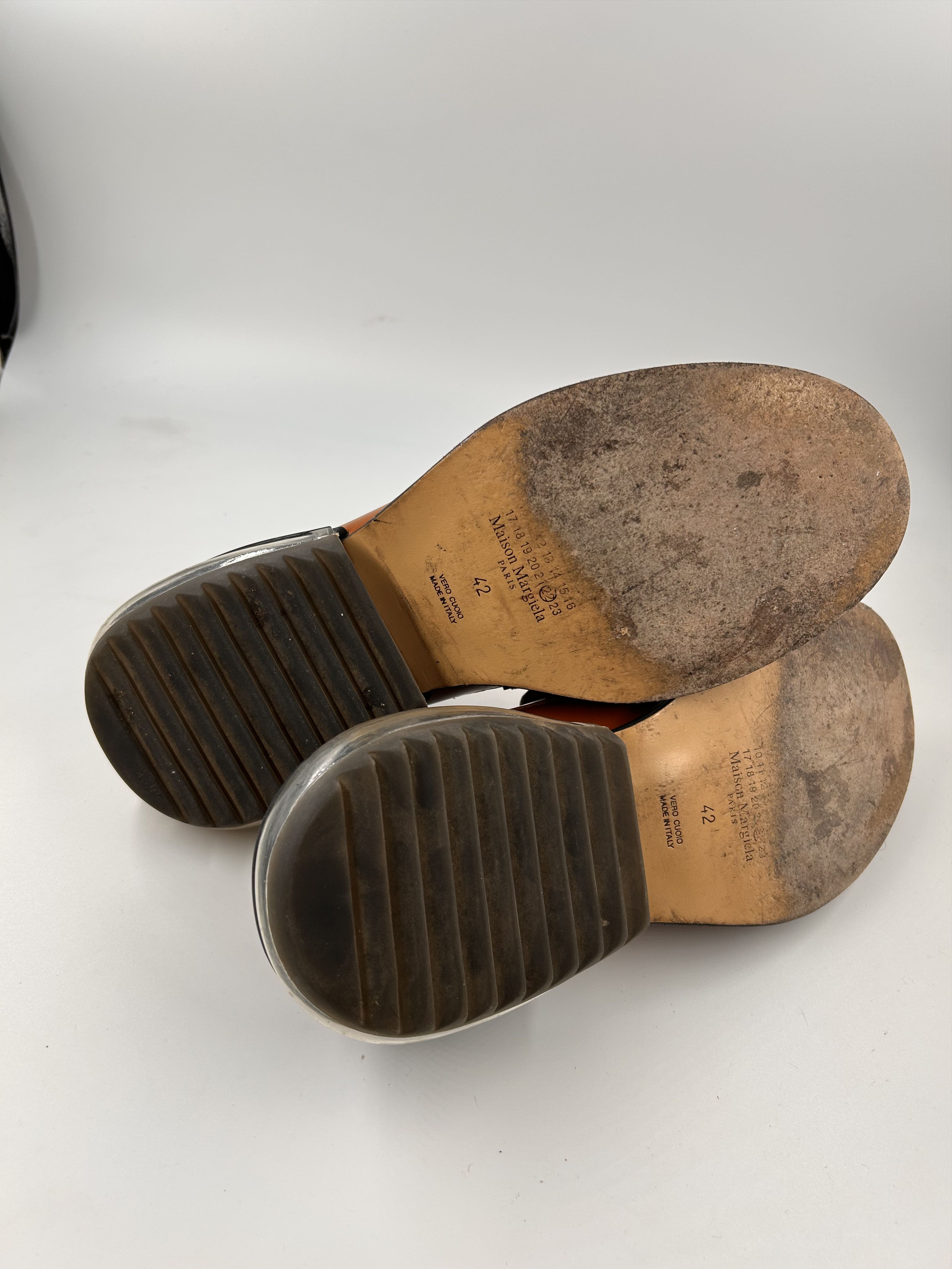 Maison Margiela Margiela Brown Leather AirBag Heel Loafer Size US 9.5 / EU 42-43 - 5 Thumbnail