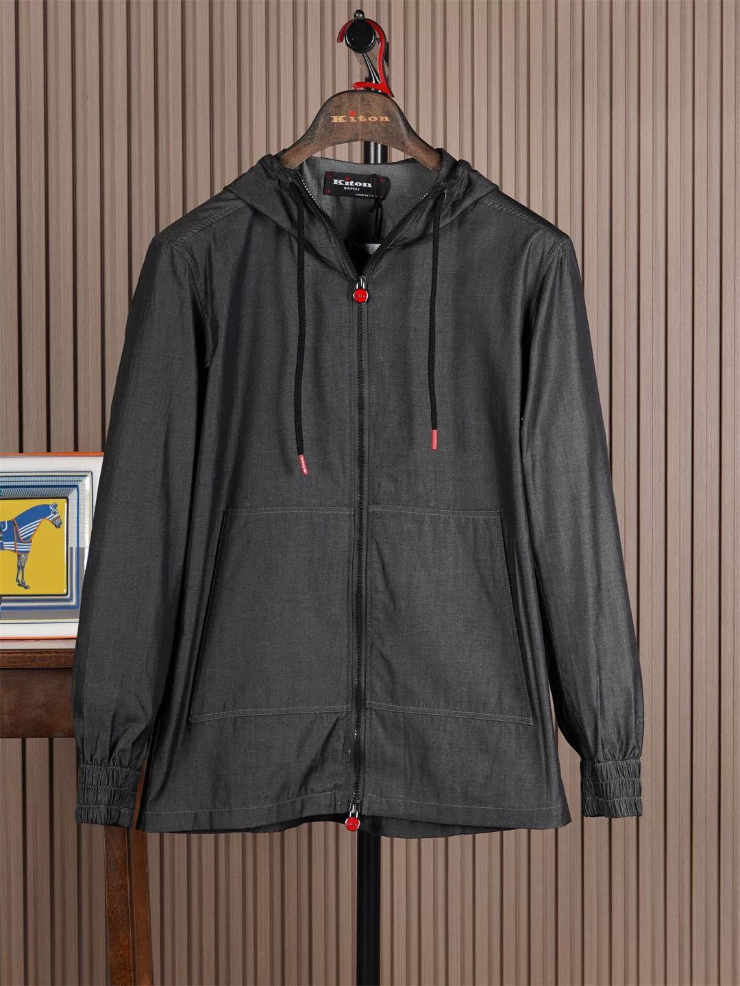 Kiton Kiton Hooded Jacket for Men Size US S / EU 44-46 / 1 - 1 Thumbnail