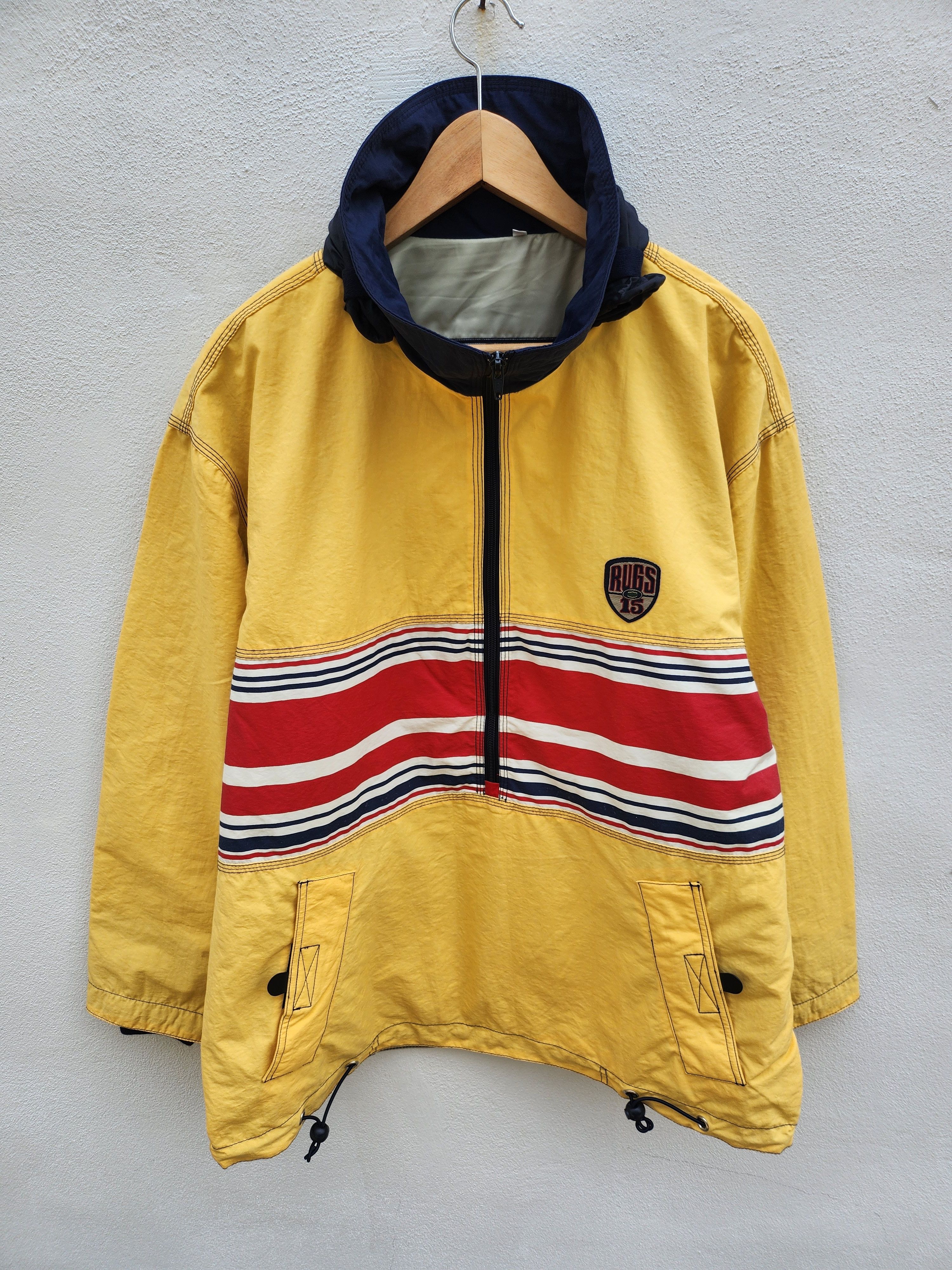 Japanese Brand 💥Rugs 15 Rugby Anorak Winbreaker Hoodie jacket Size US L / EU 52-54 / 3 - 2 Thumbnail