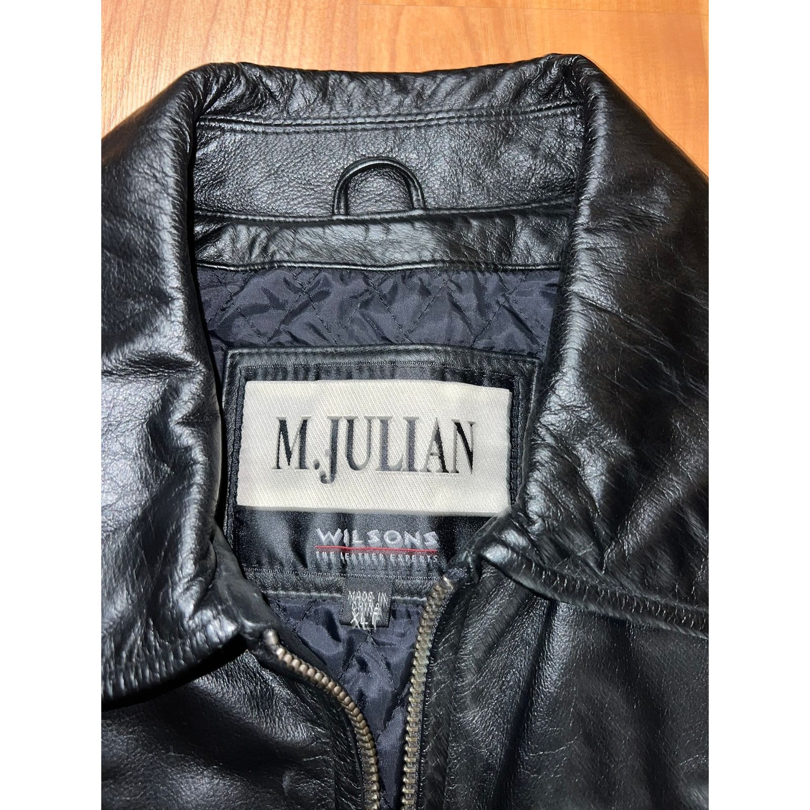 Vintage Vintage M. Julian Leather Jacket Wilsons Full Zip Black XL T Size US XL / EU 56 / 4 - 5 Thumbnail