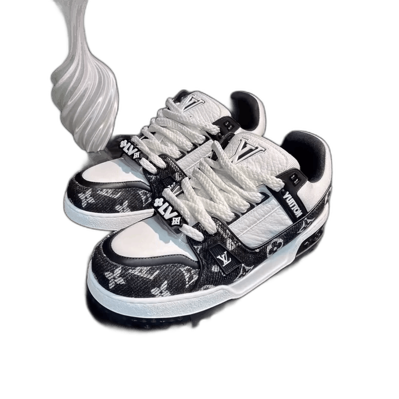 Louis Vuitton Black and White Casual Trainer Shoes Max-yf Size US 8 / EU 41 - 1 Thumbnail