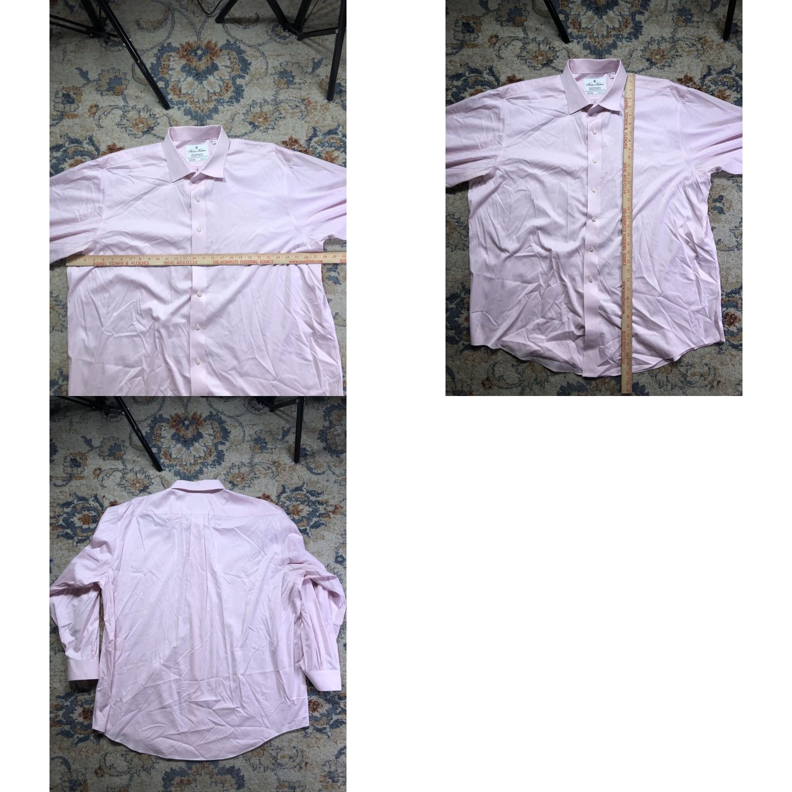 Brooks Brothers Brooks Brothers Dress Shirt Mens 18 35 Pink Performance Non-Iron Stretch Shirt Womens? Size 48R - 8 Thumbnail