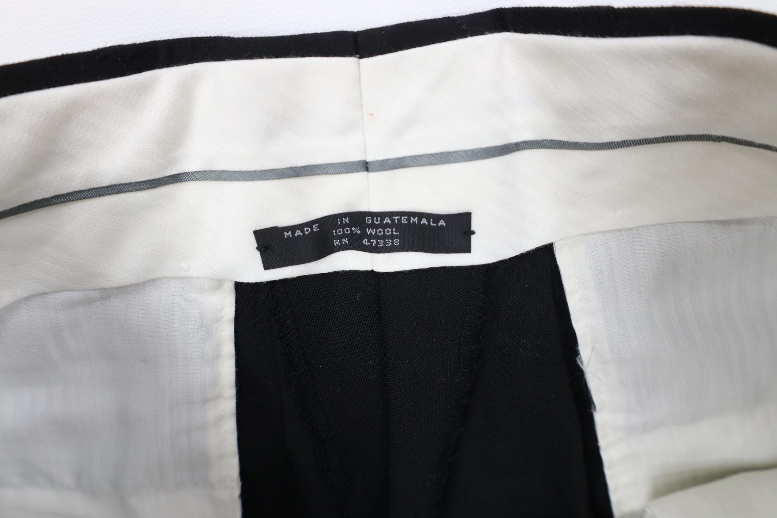 Vintage Vintage 90s Streetwear Wide Leg Chino Pants Trousers Black Size US 30 / EU 46 - 7 Thumbnail