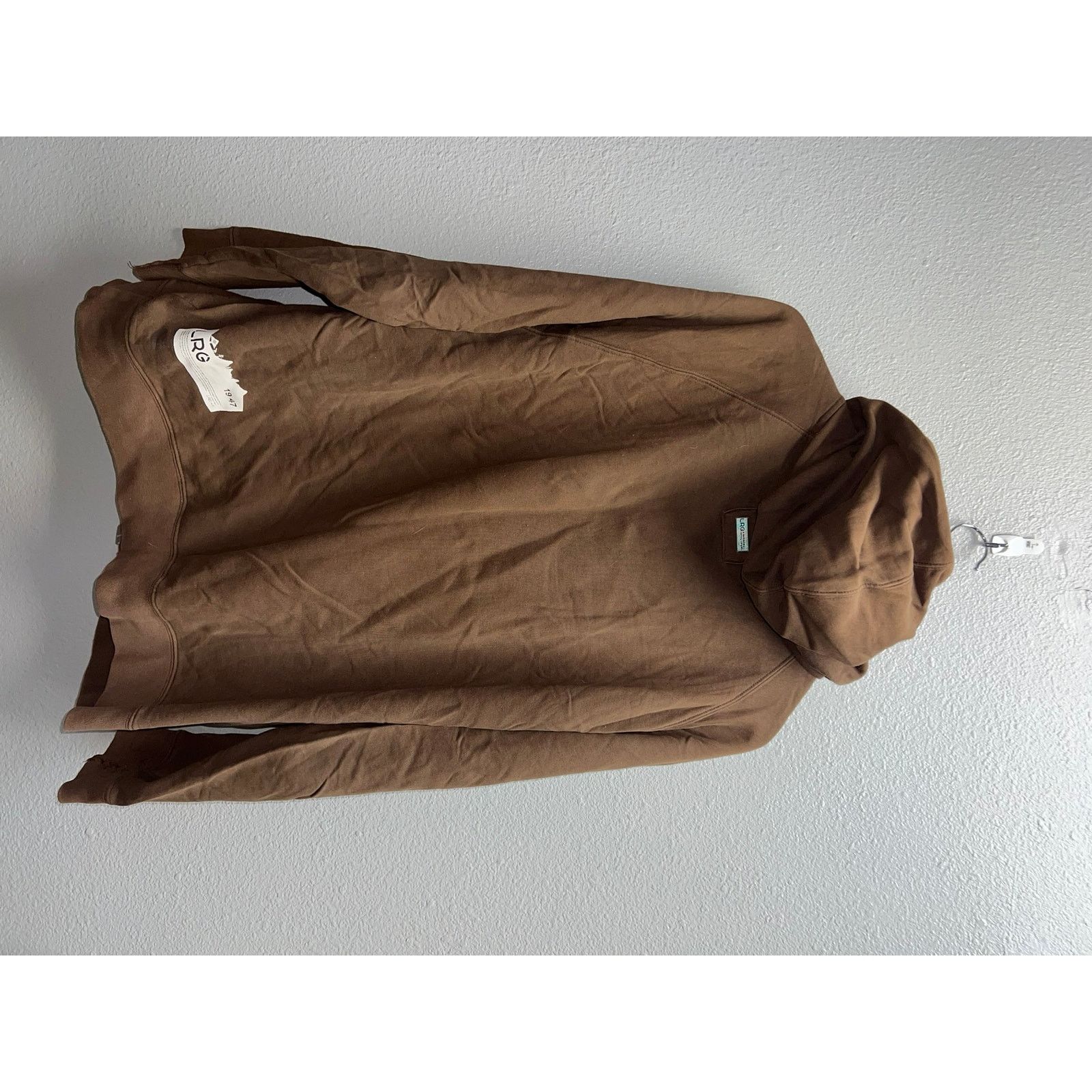 Vintage Y2K LRG Brown Hoodie Full Zip Lifted Research 2000s Size XL Size US XL / EU 56 / 4 - 9 Thumbnail