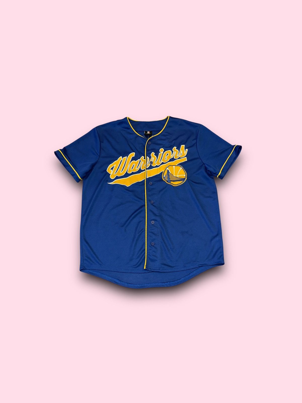 NBA Golden State Warriors NBA embroidered baseball jersey large Size US L / EU 52-54 / 3 - 1 Thumbnail