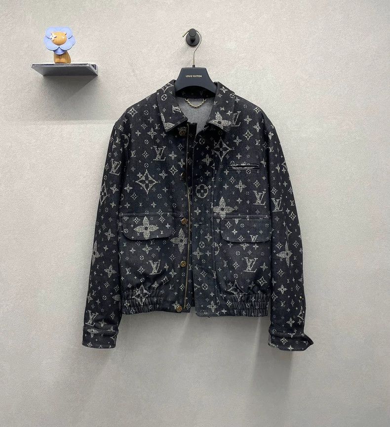 Louis Vuitton Black Starry Print Denim Jacket - dmc Size US L / EU 52-54 / 3 - 1 Thumbnail