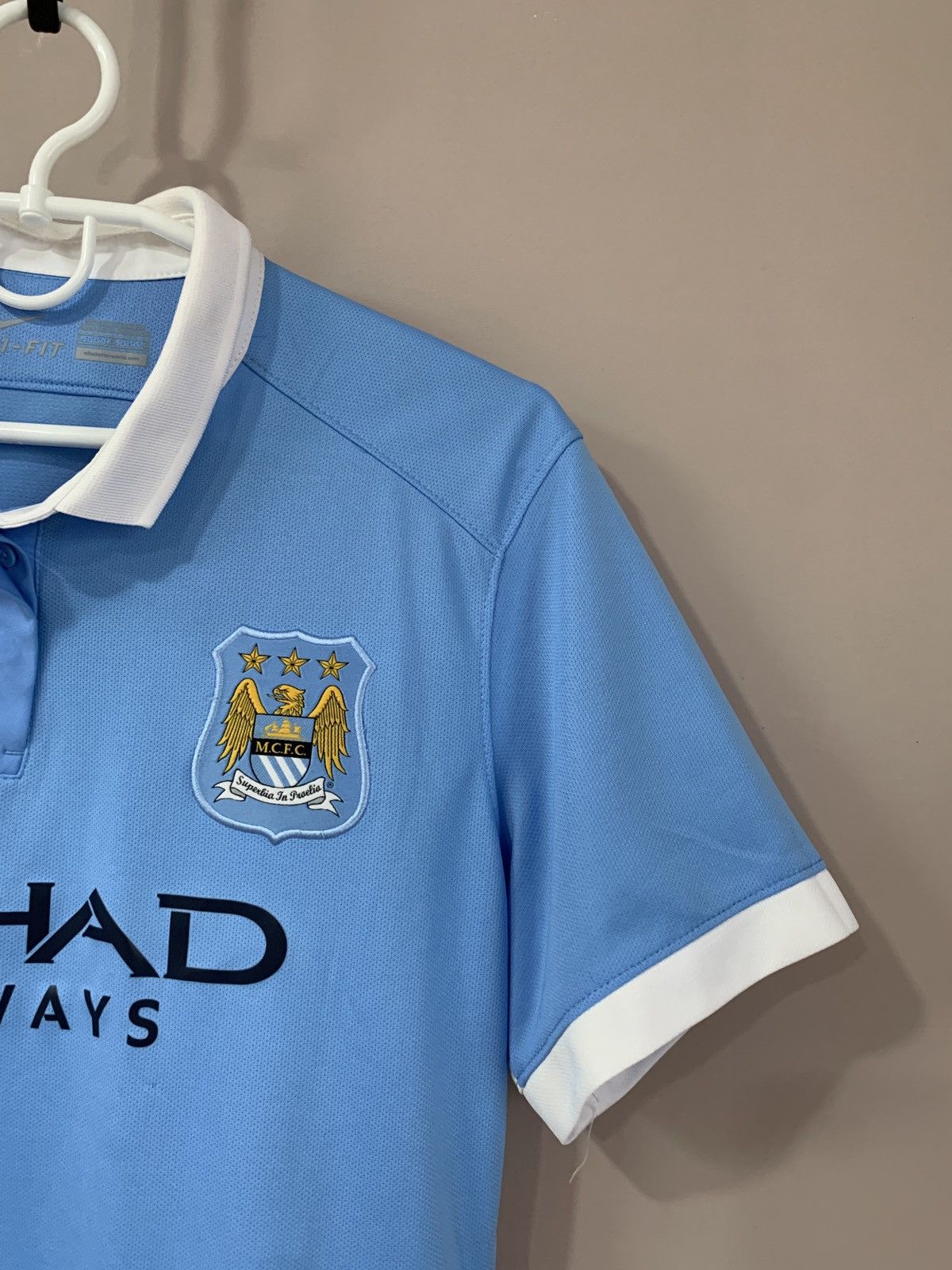 Nike Womens Manchester City Home Football Shirt Nike Soccer Sz L Size L / US 10 / IT 46 - 5 Thumbnail
