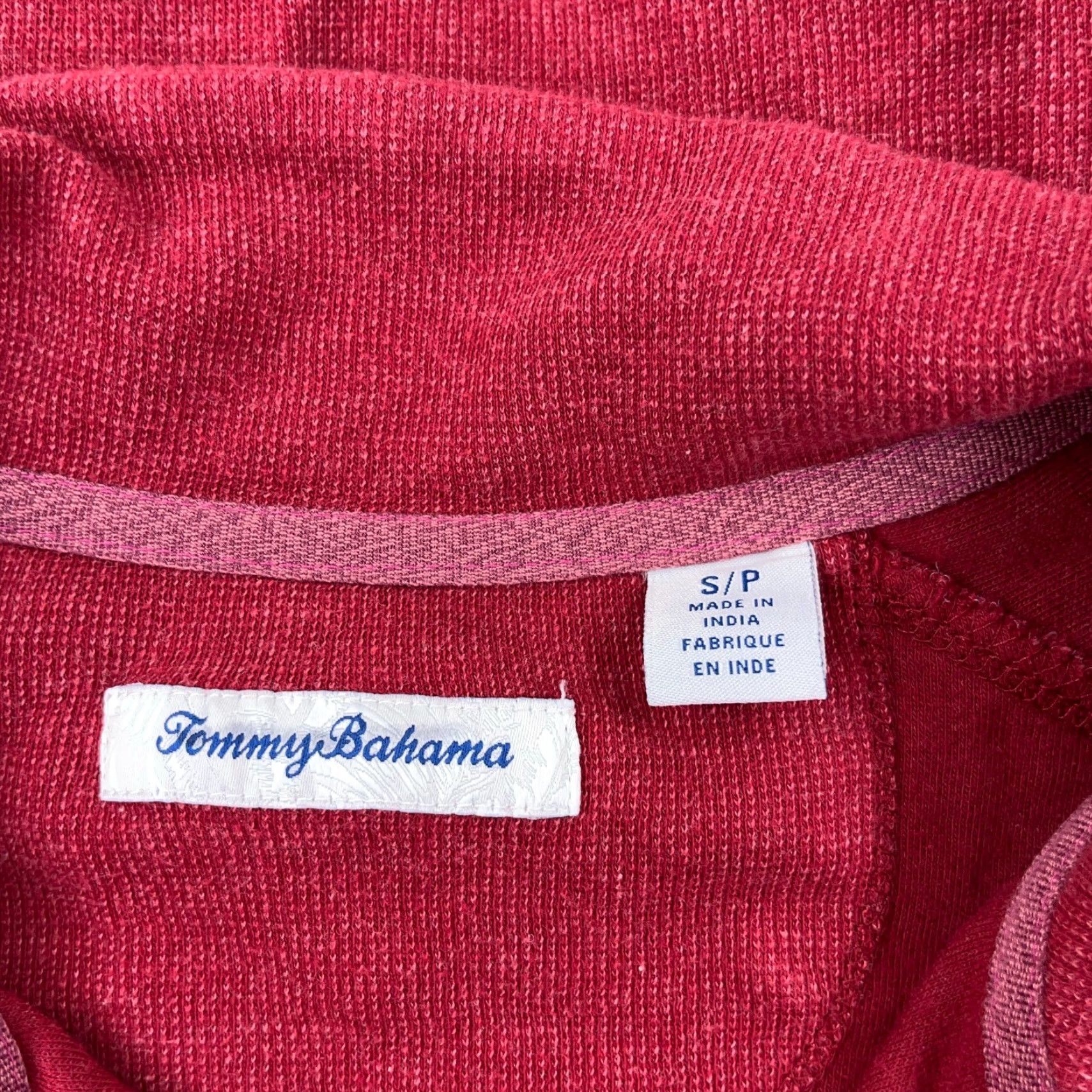 Tommy Bahama Tommy Bahama Sweater Men S Red Pullover 1/4 Zip Knit Classic Modern Regular Size US S / EU 44-46 / 1 - 3 Thumbnail