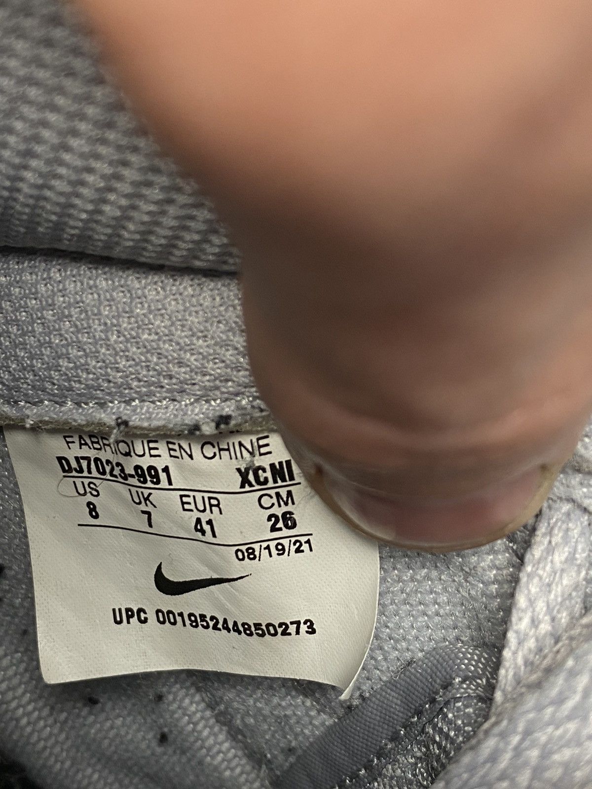 Nike 🔥RARE🔥 1 OF 1 Nike Dunk ID Low sneakers grey / white US8 Size US 8 / EU 41 - 12 Thumbnail