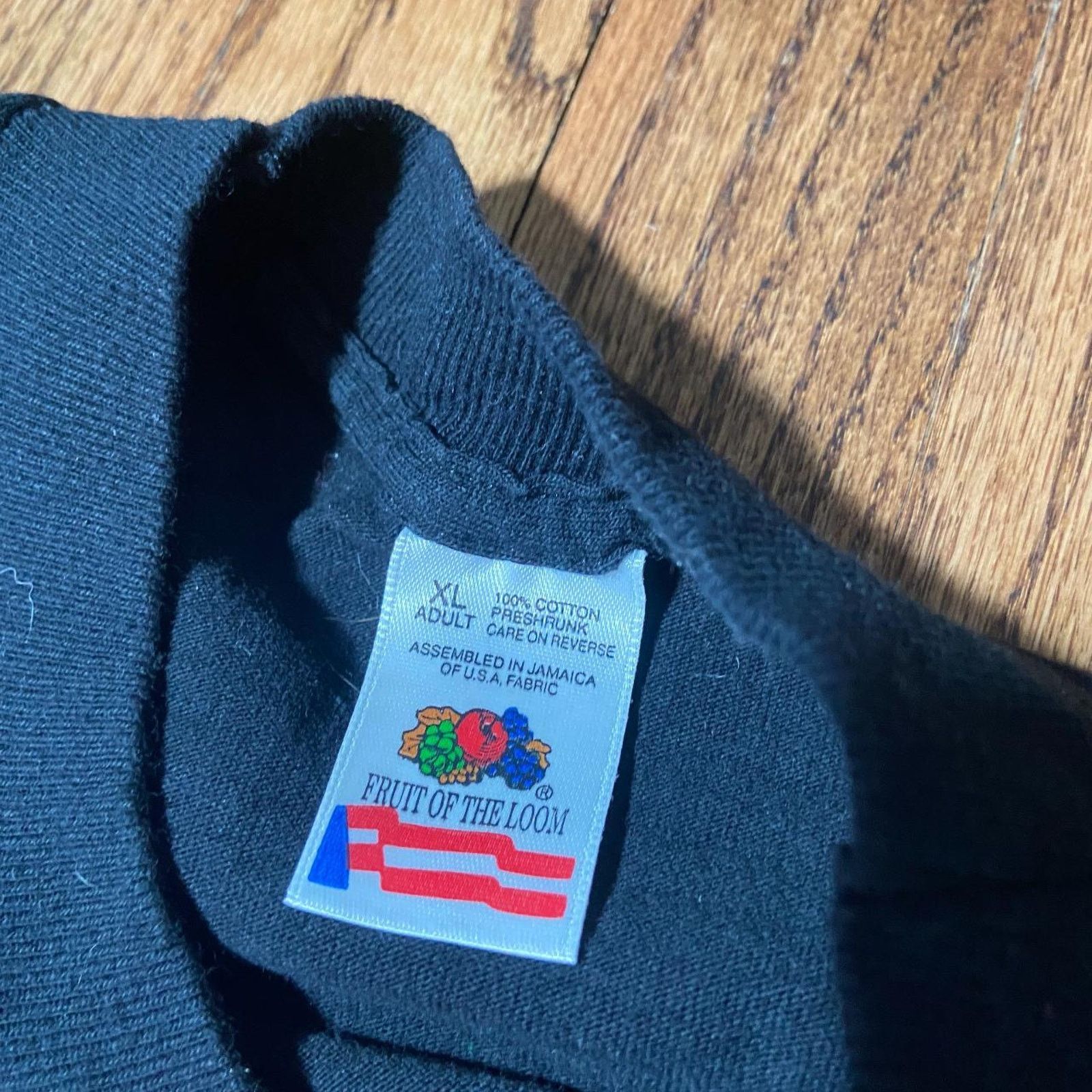 Fruit Of The Loom 90s black chicago bulls tee Size US XL / EU 56 / 4 - 4 Thumbnail