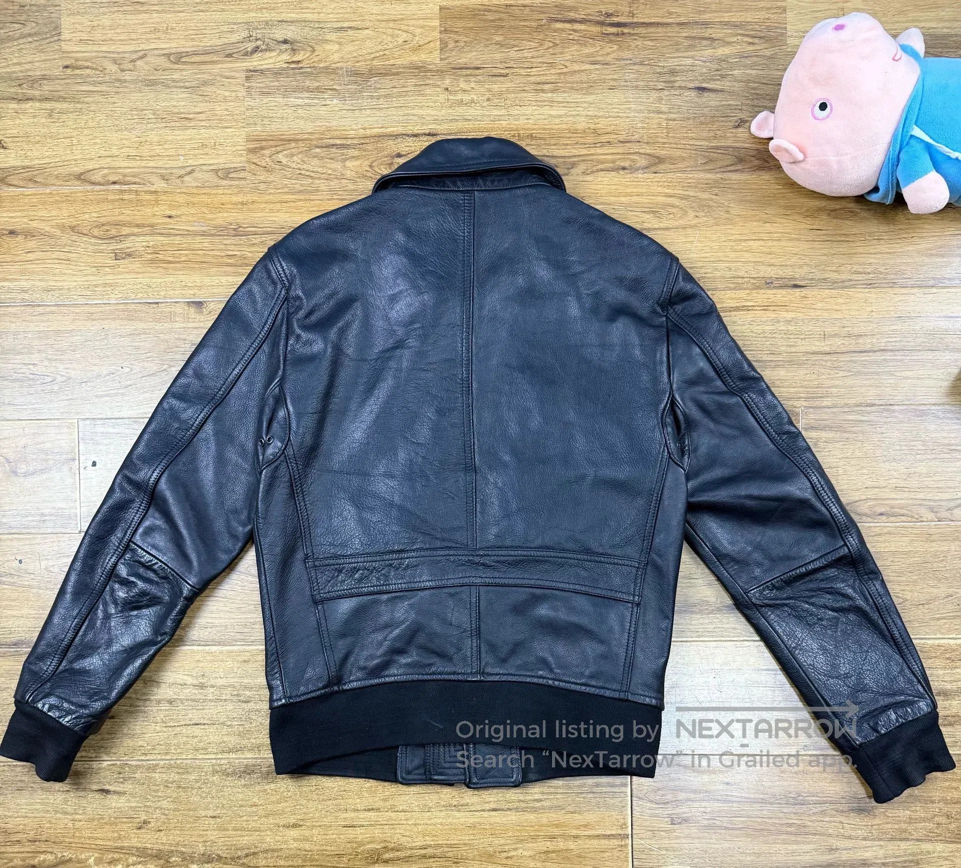 Burberry Burberry Men's Black Leather Flight Jacket. Size US S / EU 44-46 / 1 - 2 Thumbnail