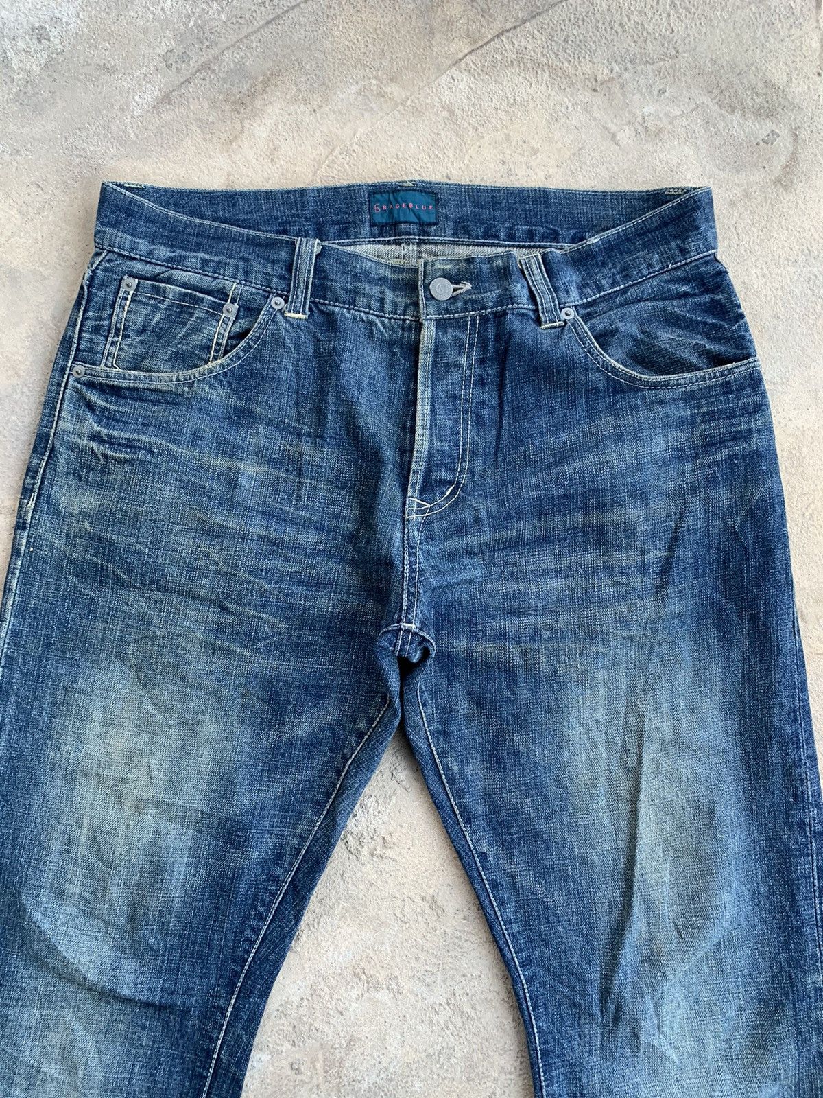 Japanese Brand × RAGEBLUE Rage Blue Redline Selvedge Distressed Denim Size US 36 / EU 52 - 4 Thumbnail
