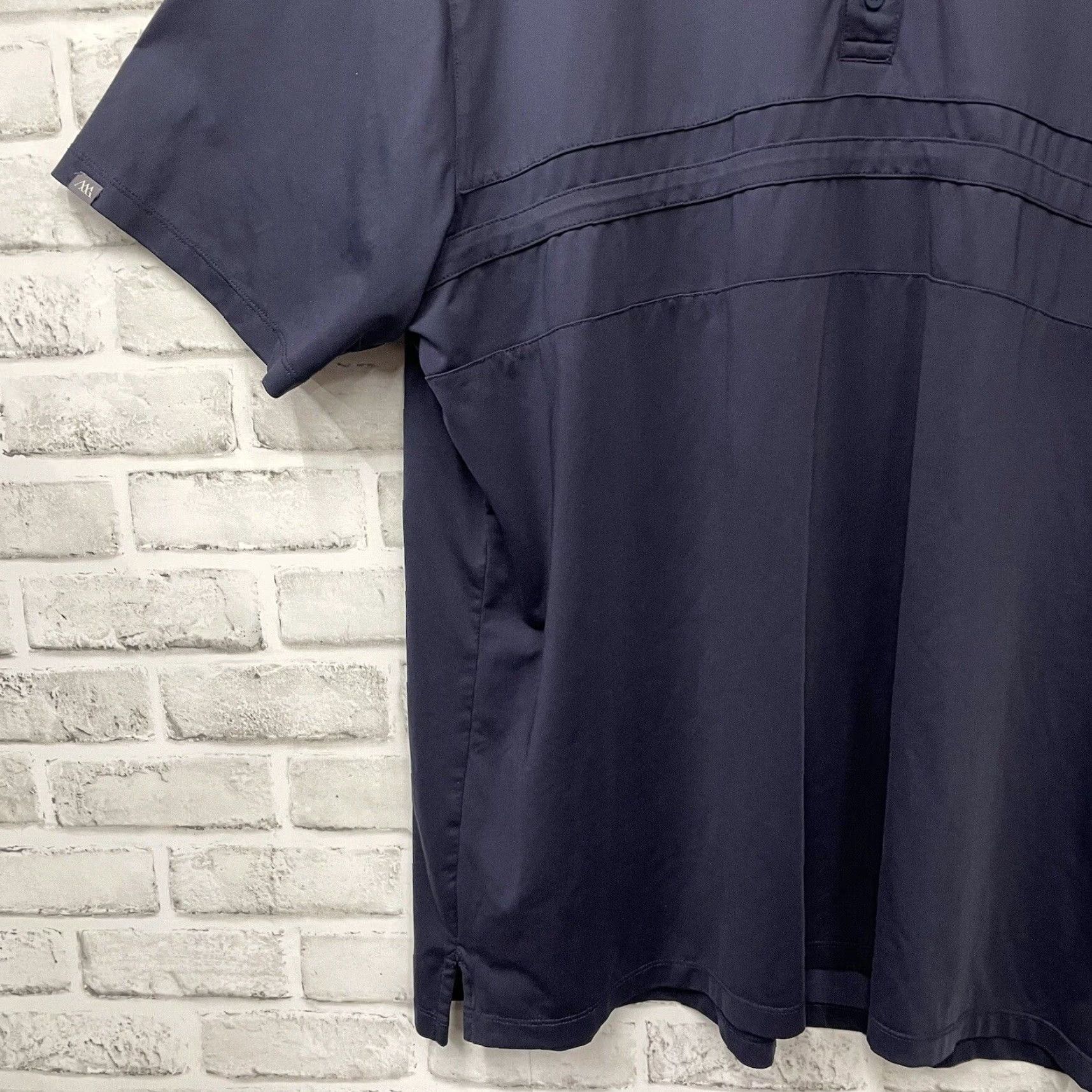 Vintage Matte Grey Polo Shirt Mens 2XL Blue Athletic Stretchy Dark Size US XXL / EU 58 / 5 - 3 Thumbnail