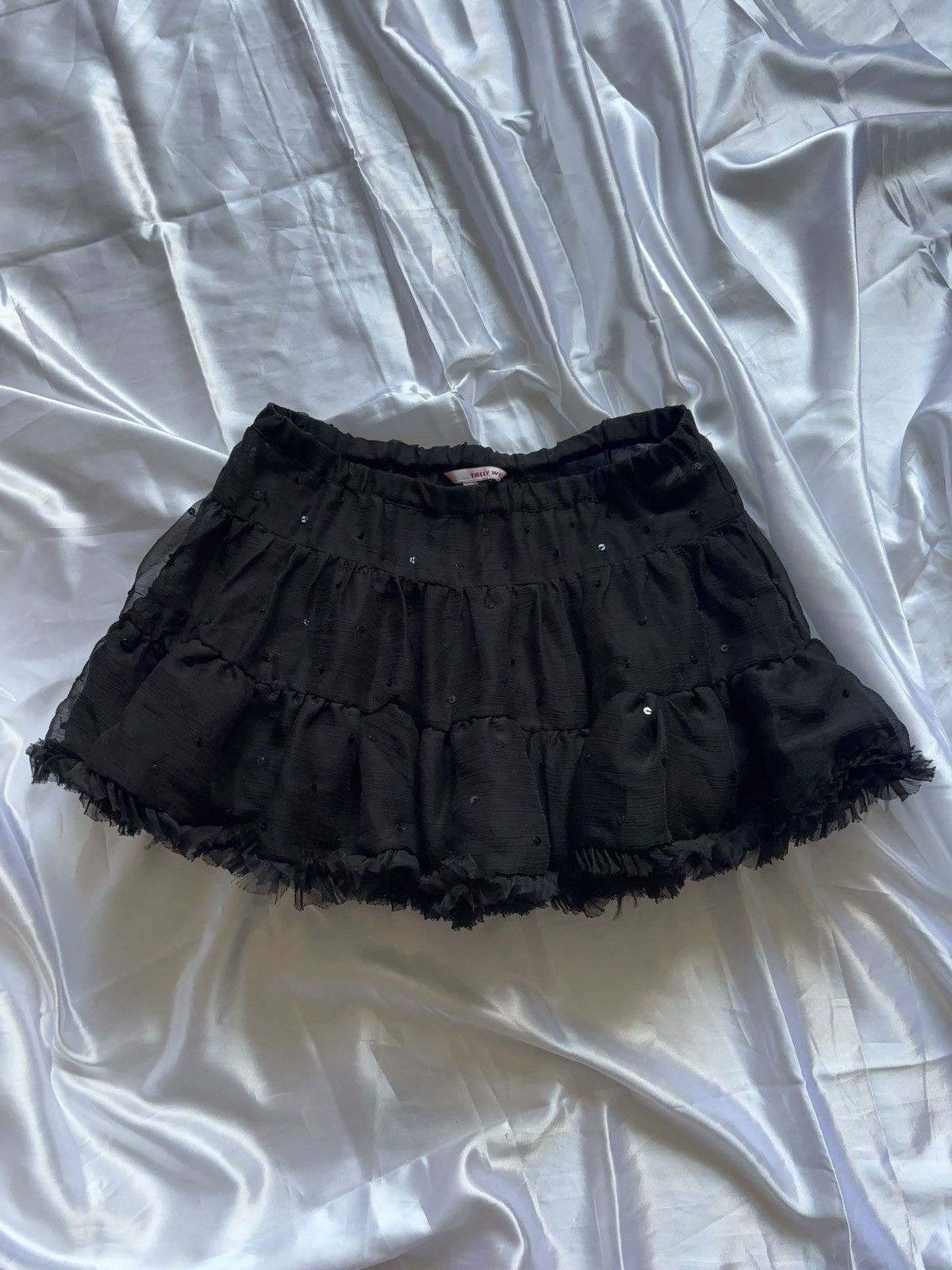 Japanese Brand Flared sexy micro mini vintage mesh skirt Size 26" / US 2 / IT 38 - 1 Thumbnail