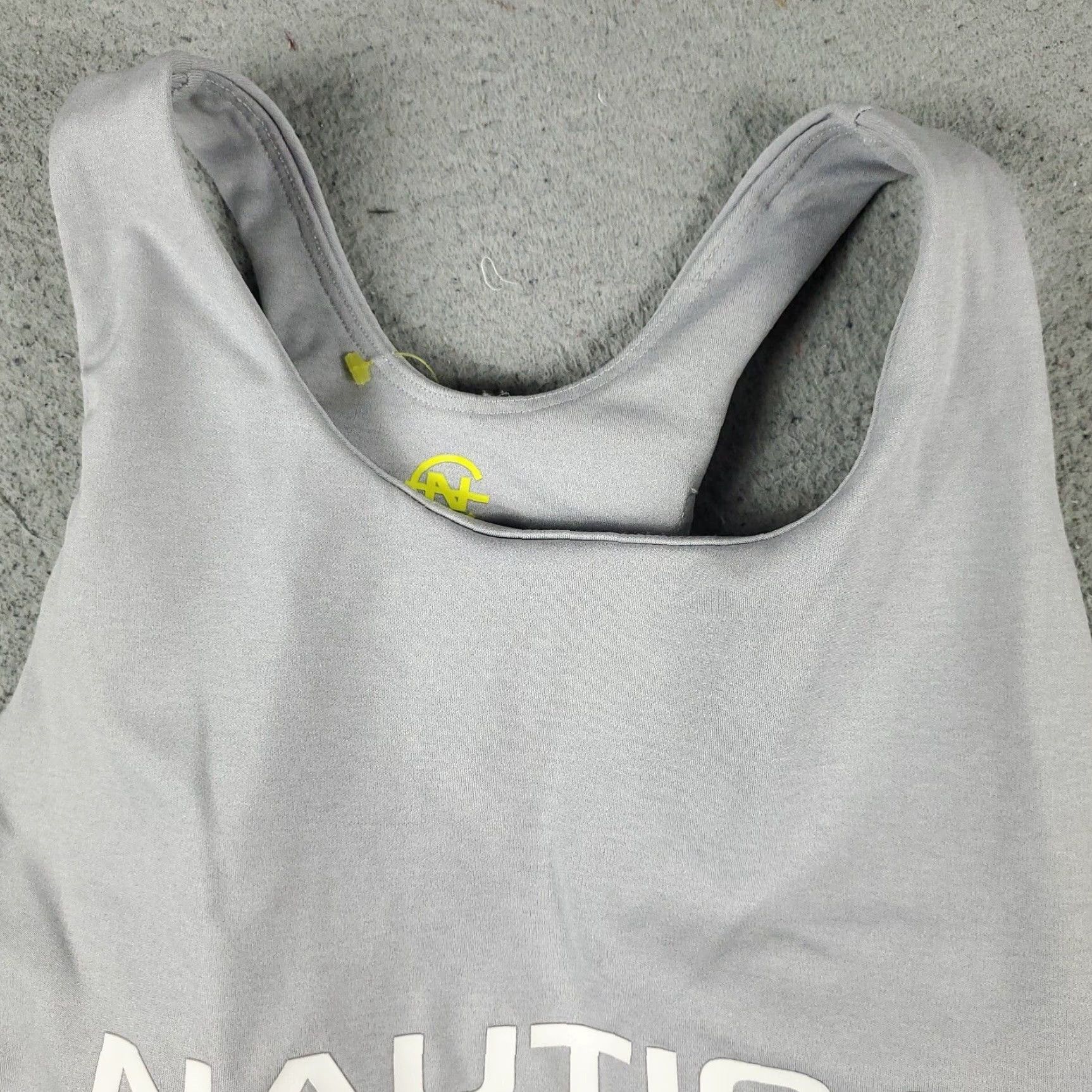Nautica Nautica Sports Bra Womens Size Large Gray Crop Training Outdoors Size ONE SIZE - 2 Thumbnail