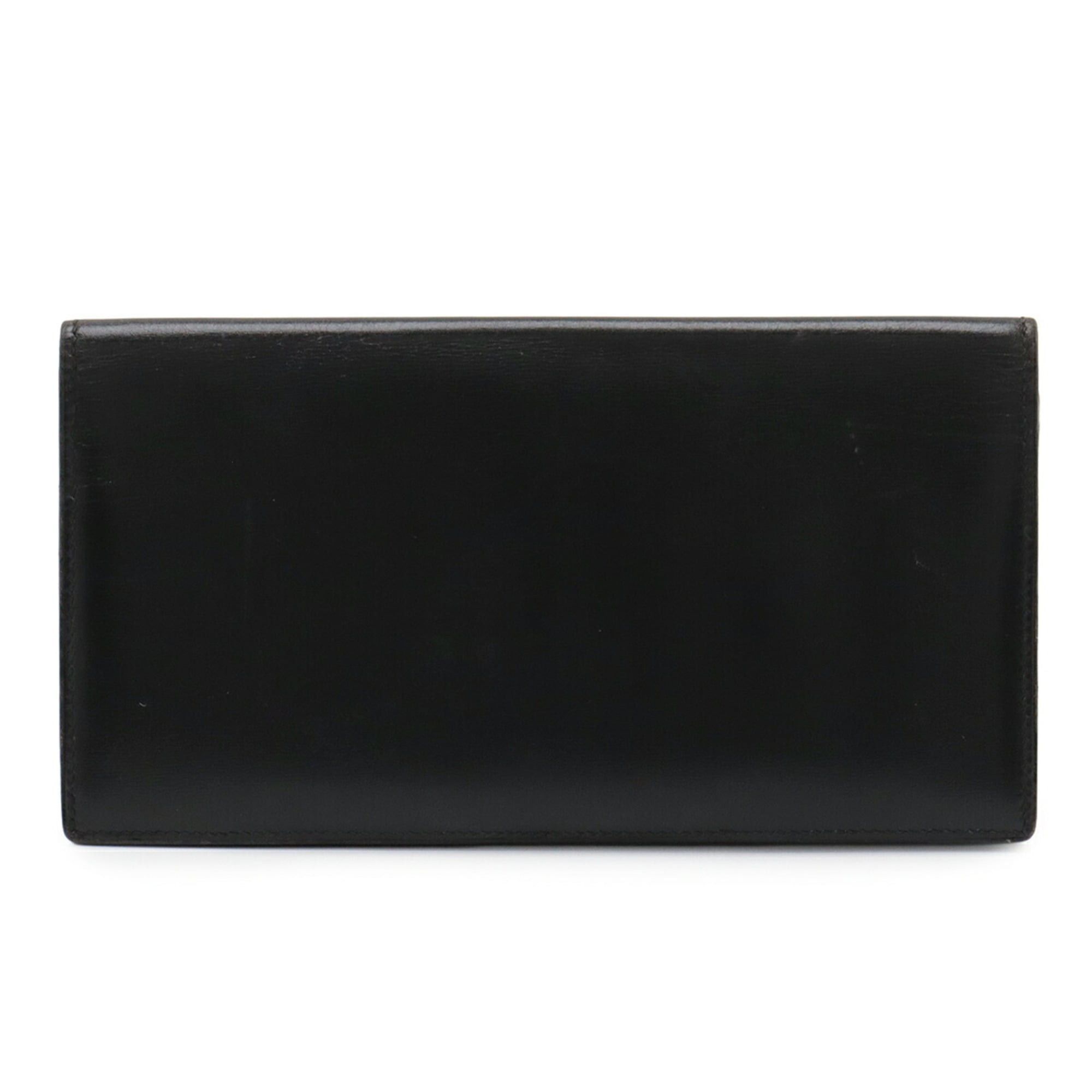 Hermes HERMES Osaka Long Wallet, Bi-fold Box Calf Leather, Black Size ONE SIZE - 1 Thumbnail