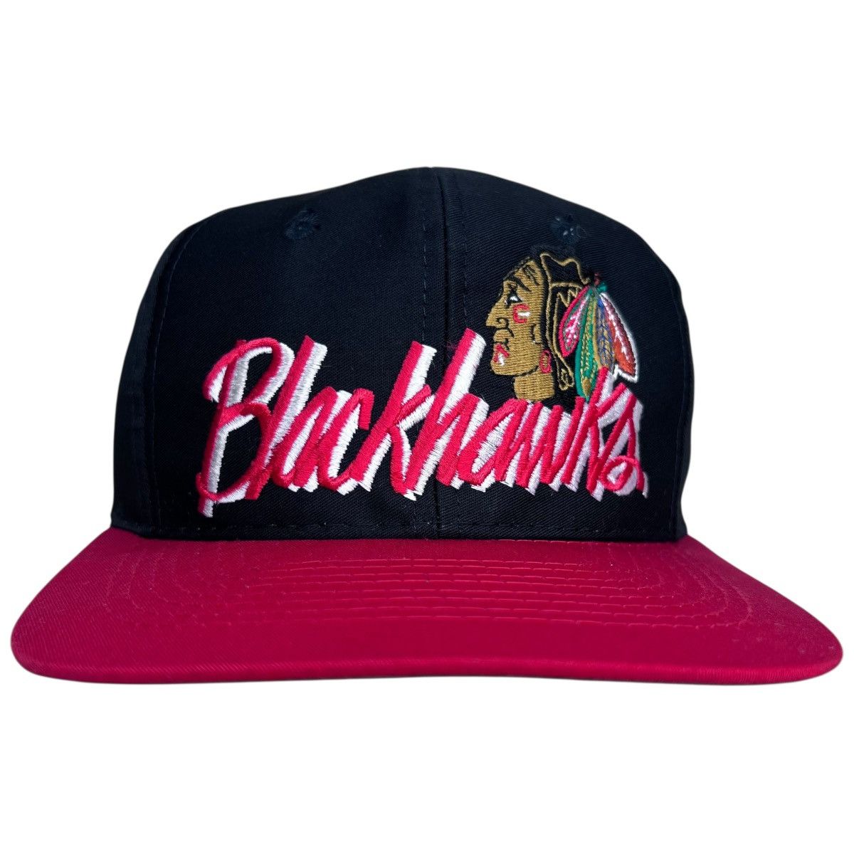 The Game Vintage 90s NHL Chicago Blackhawks The Game Script Snapback Size ONE SIZE - 1 Thumbnail