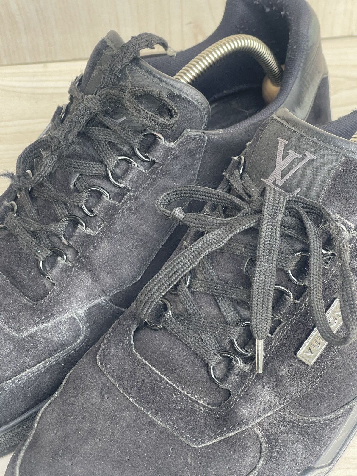 Louis Vuitton Low louis vuitton black trainer Size US 10.5 / EU 43-44 - 6 Thumbnail