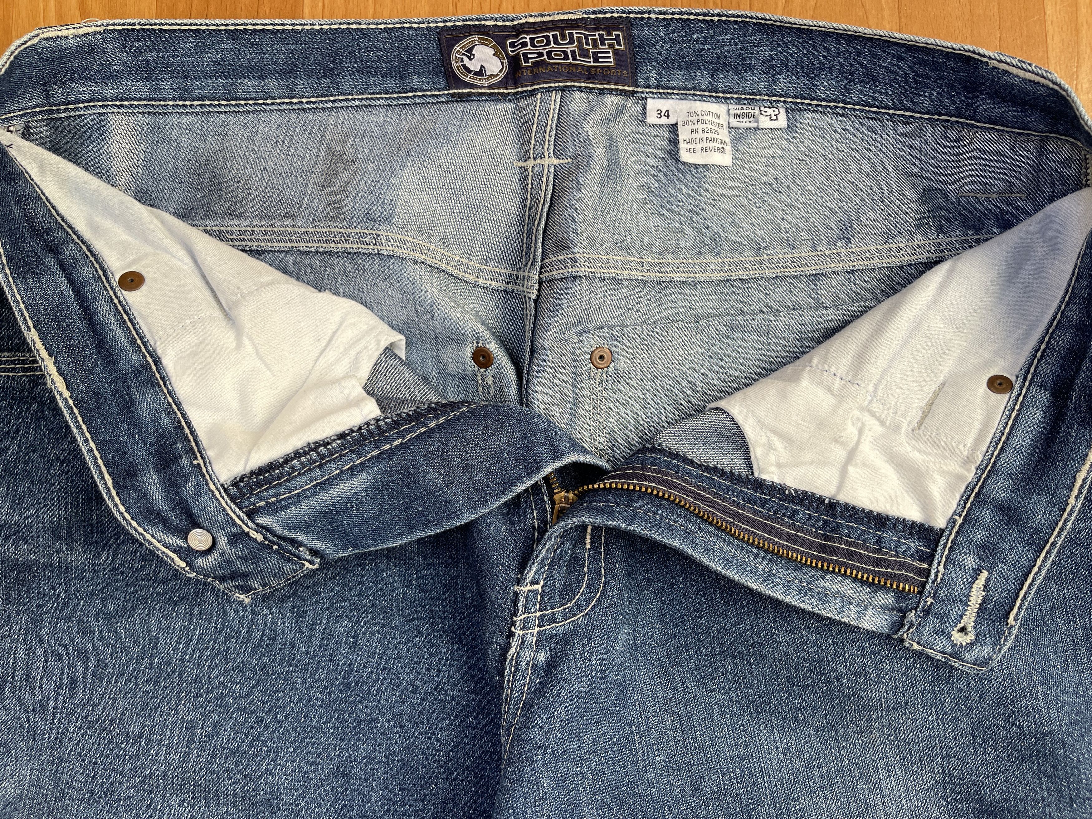 Southpole Southpole jeans, baggy vintage South Pole 90s hip hop Y2K 34 Size US 34 / EU 50 - 6 Thumbnail