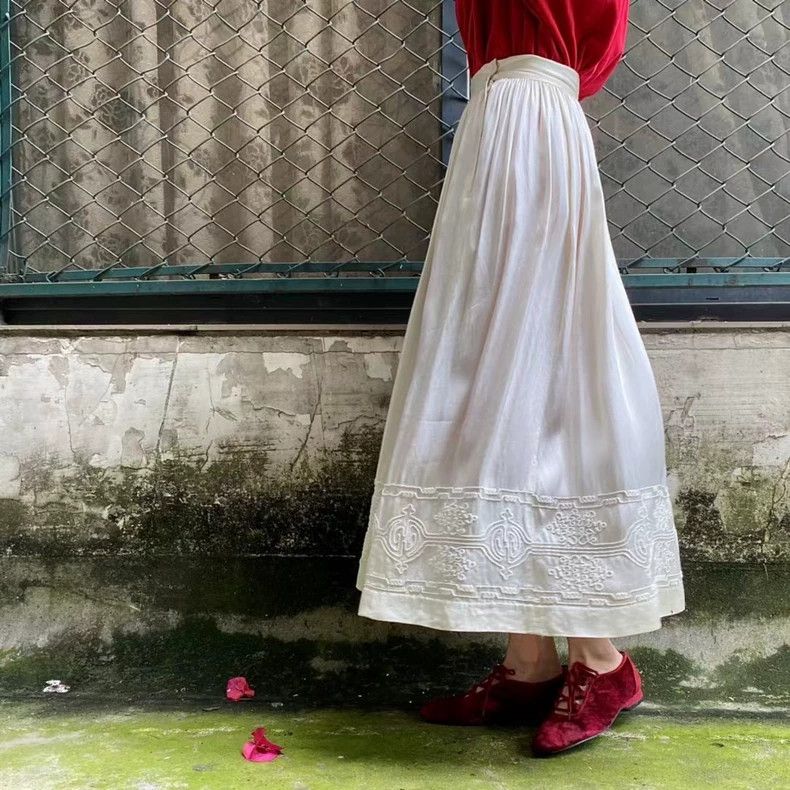 Kenzo Kenzo 1989AW Runway Distressed Satin Skirt - dmc Size US 26 / EU 42 - 1 Thumbnail