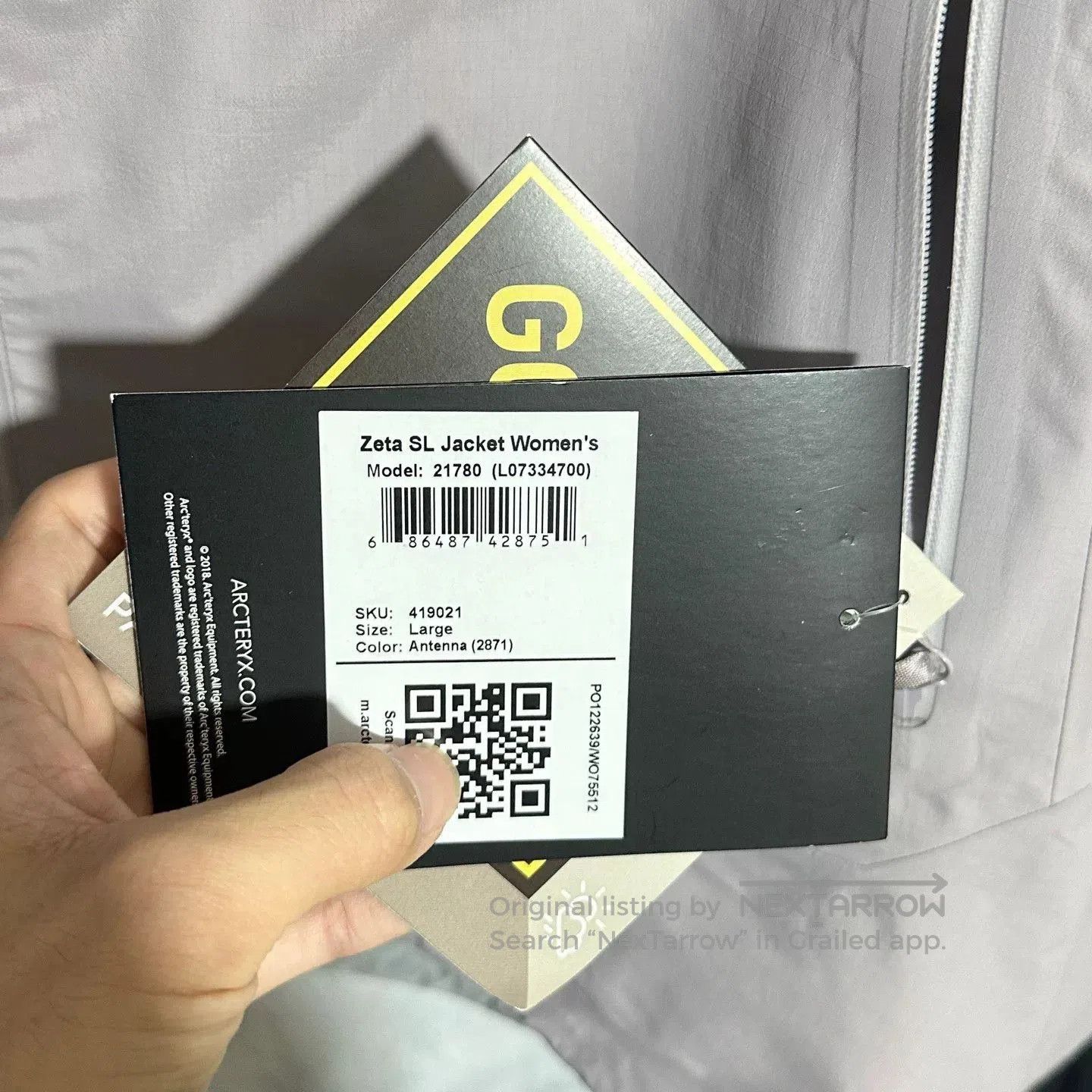 Arc'teryx Arcteryx Zeta SL Jacket in Light Purple. Size US L / EU 52-54 / 3 - 5 Thumbnail