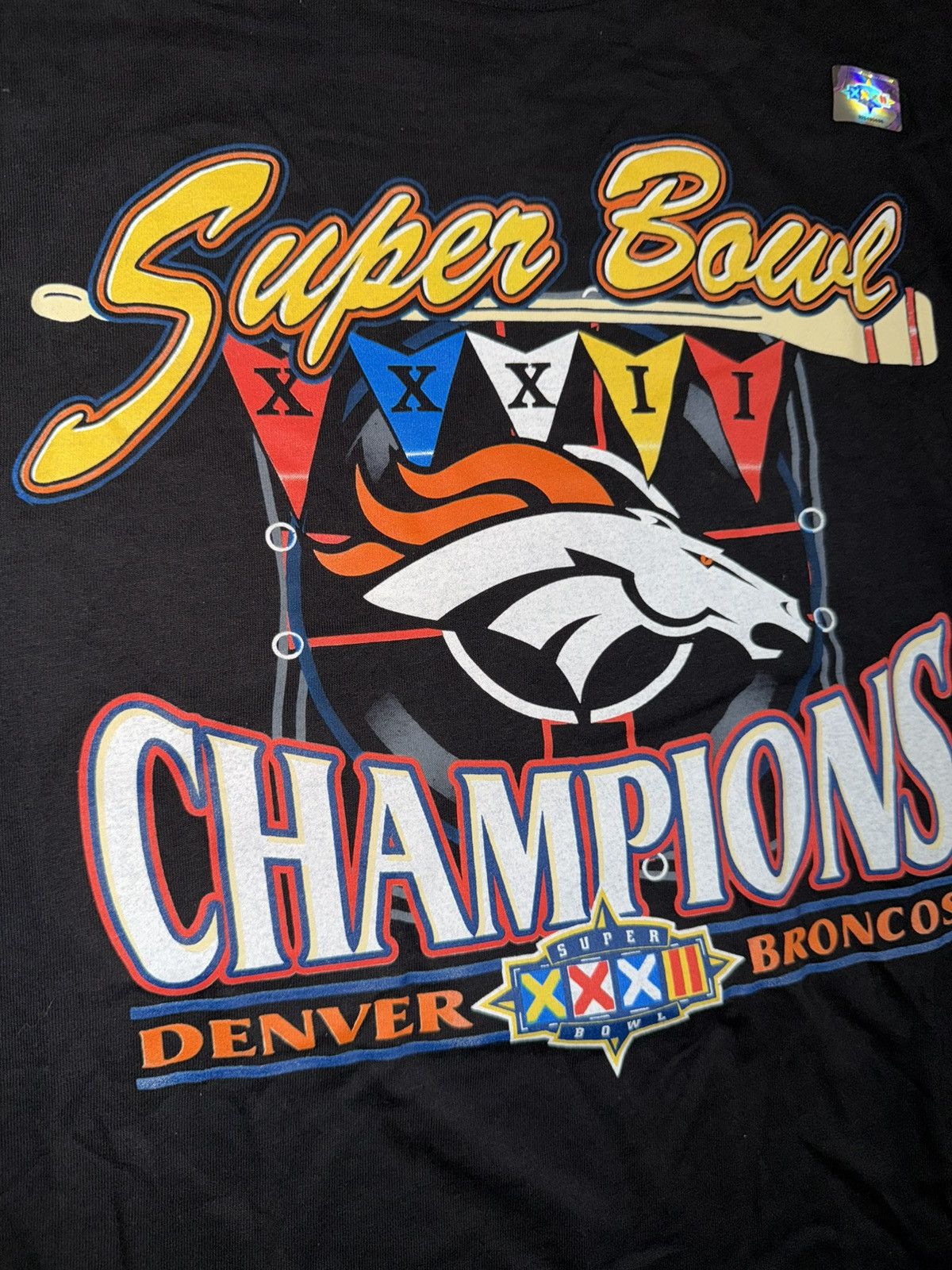 Logo 7 Vintage Denver Broncos Super Bowl Champions Logo 7 Tee XL Size US XL / EU 56 / 4 - 4 Thumbnail