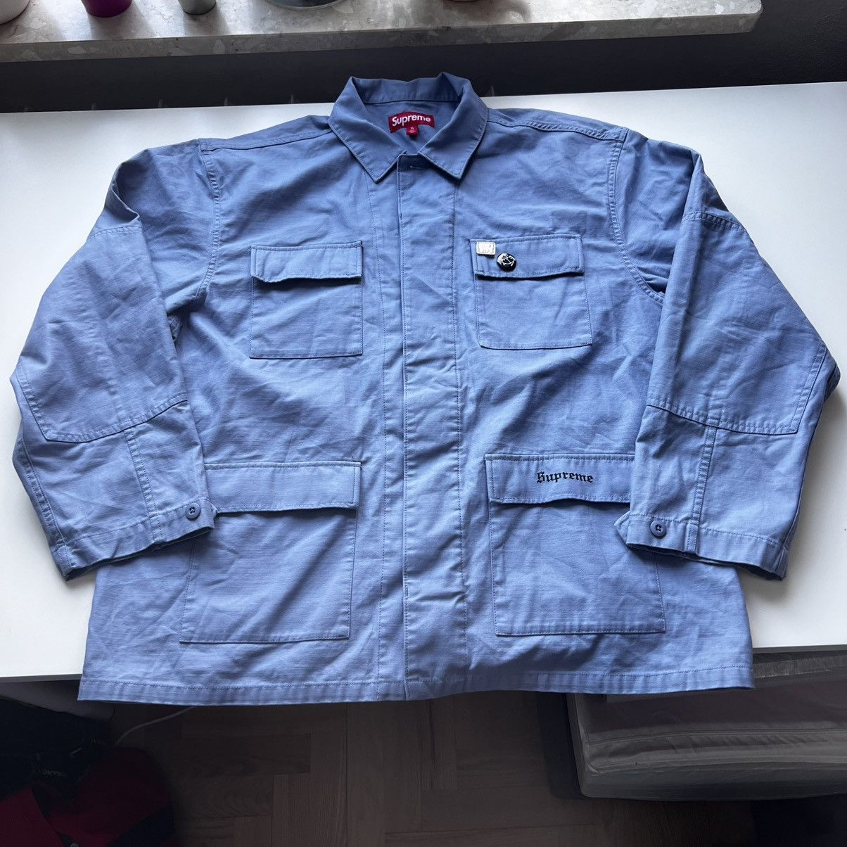 Supreme Supreme Melvins BDU Jacket Light Blue XL Size US XL / EU 56 / 4 - 2 Thumbnail